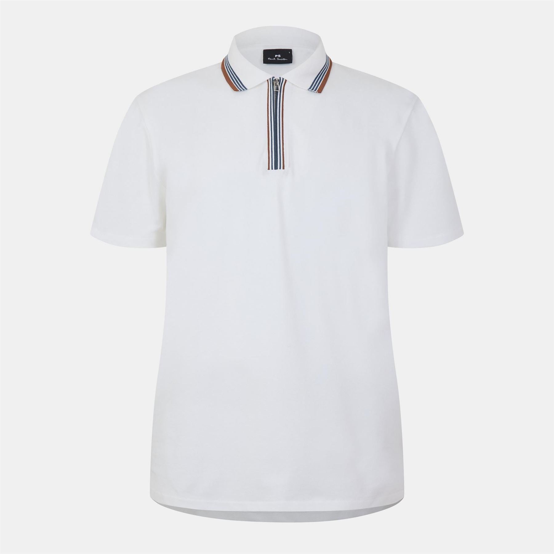 PS Paul Smith Zipped Short Sleeve Polo Shirt