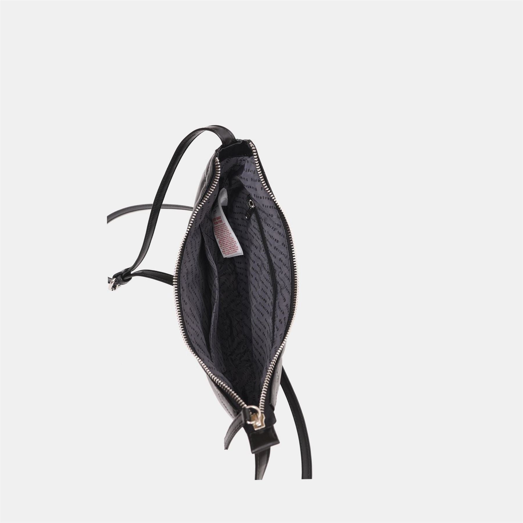 Firetrap Quilted Faux Leather Embroidered Crossbody Bag