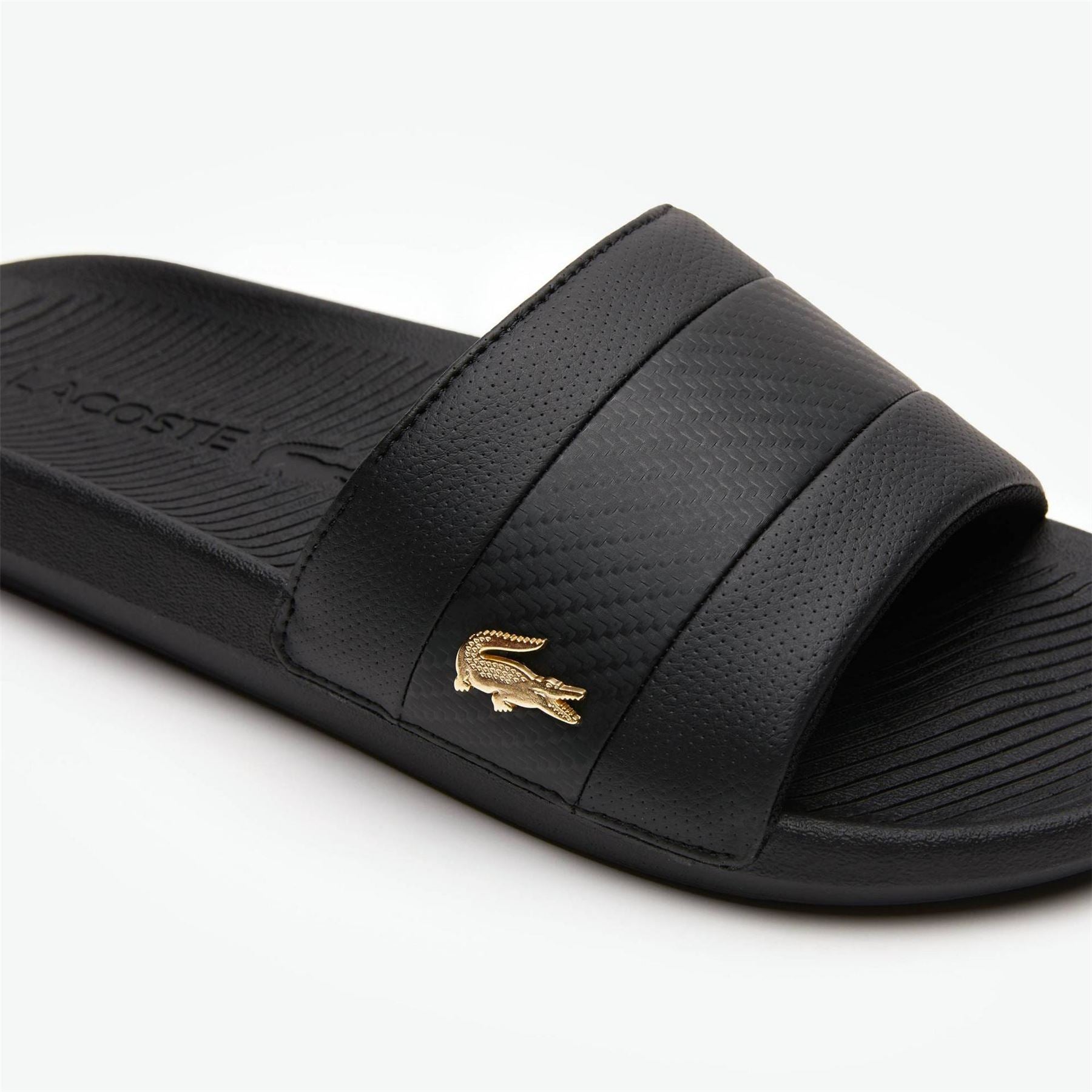 Lacoste Metal Logo Sliders