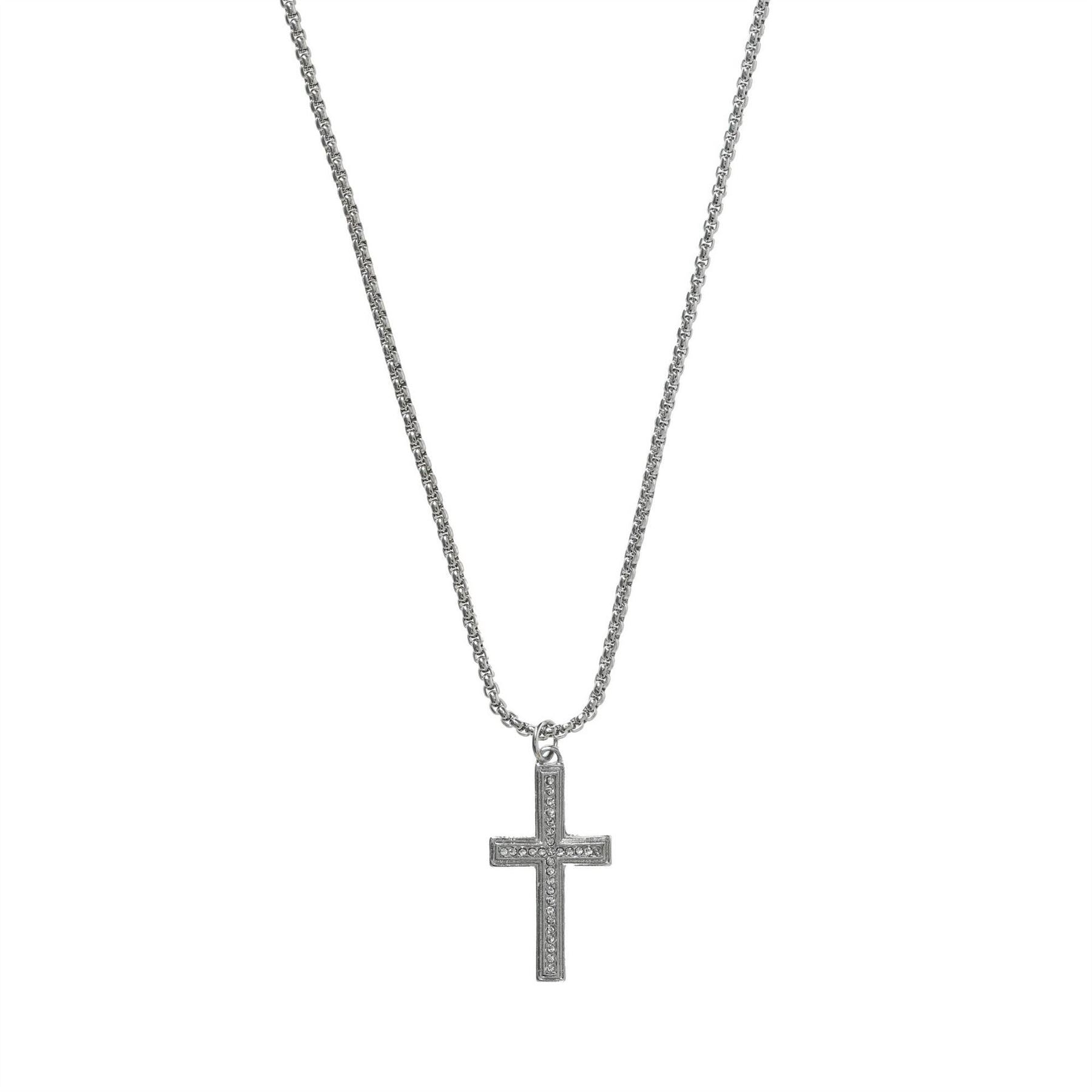 Fabric Cross Necklace