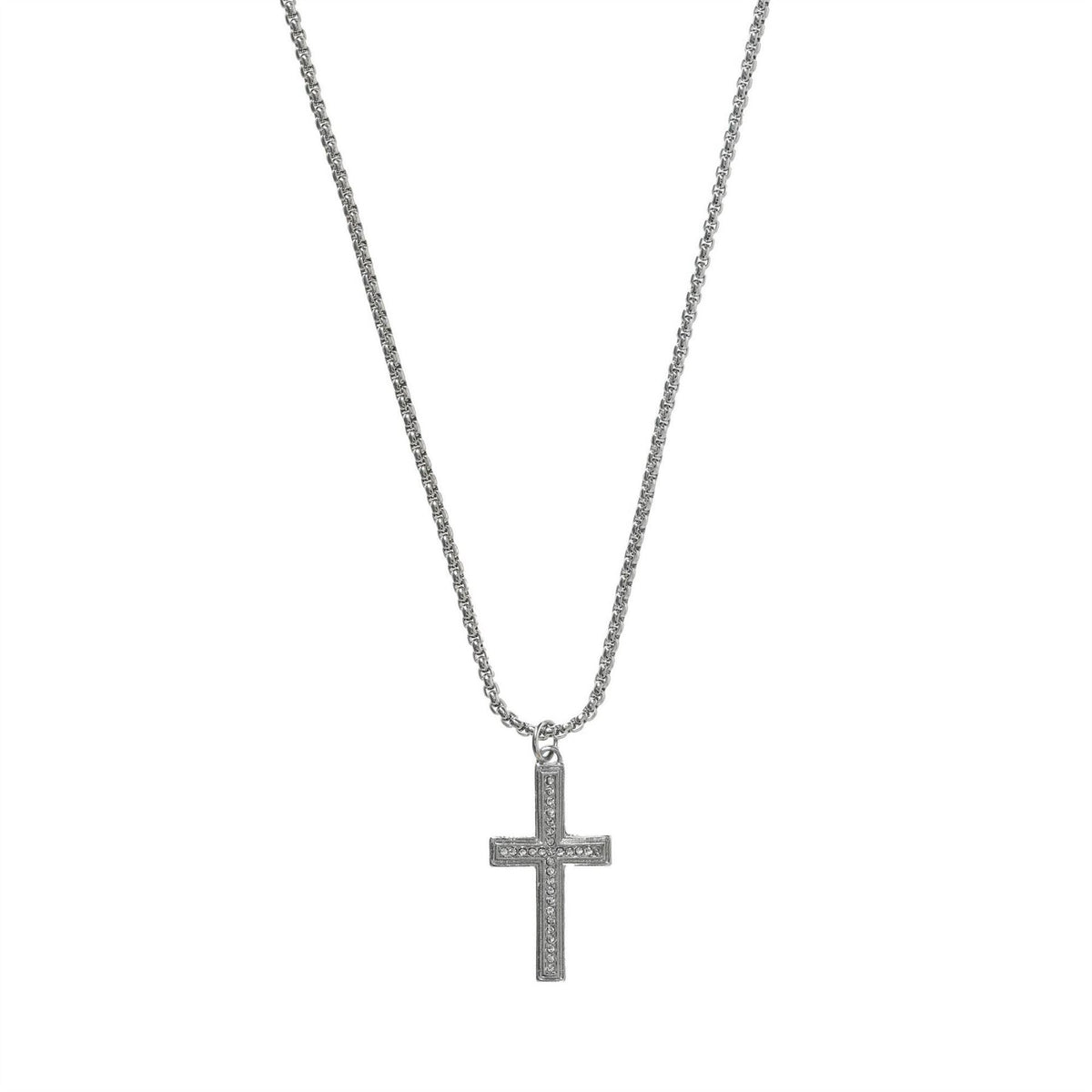 Fabric Cross Necklace