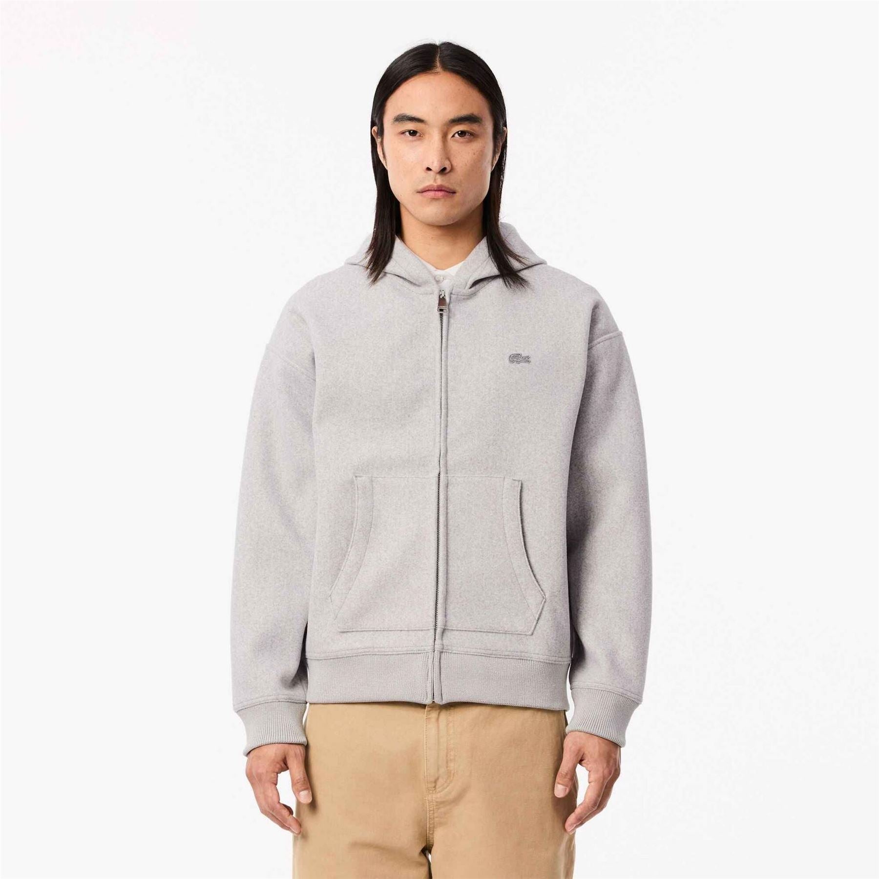 Lacoste Full-Zip Hooded Sweatshirt Jacket