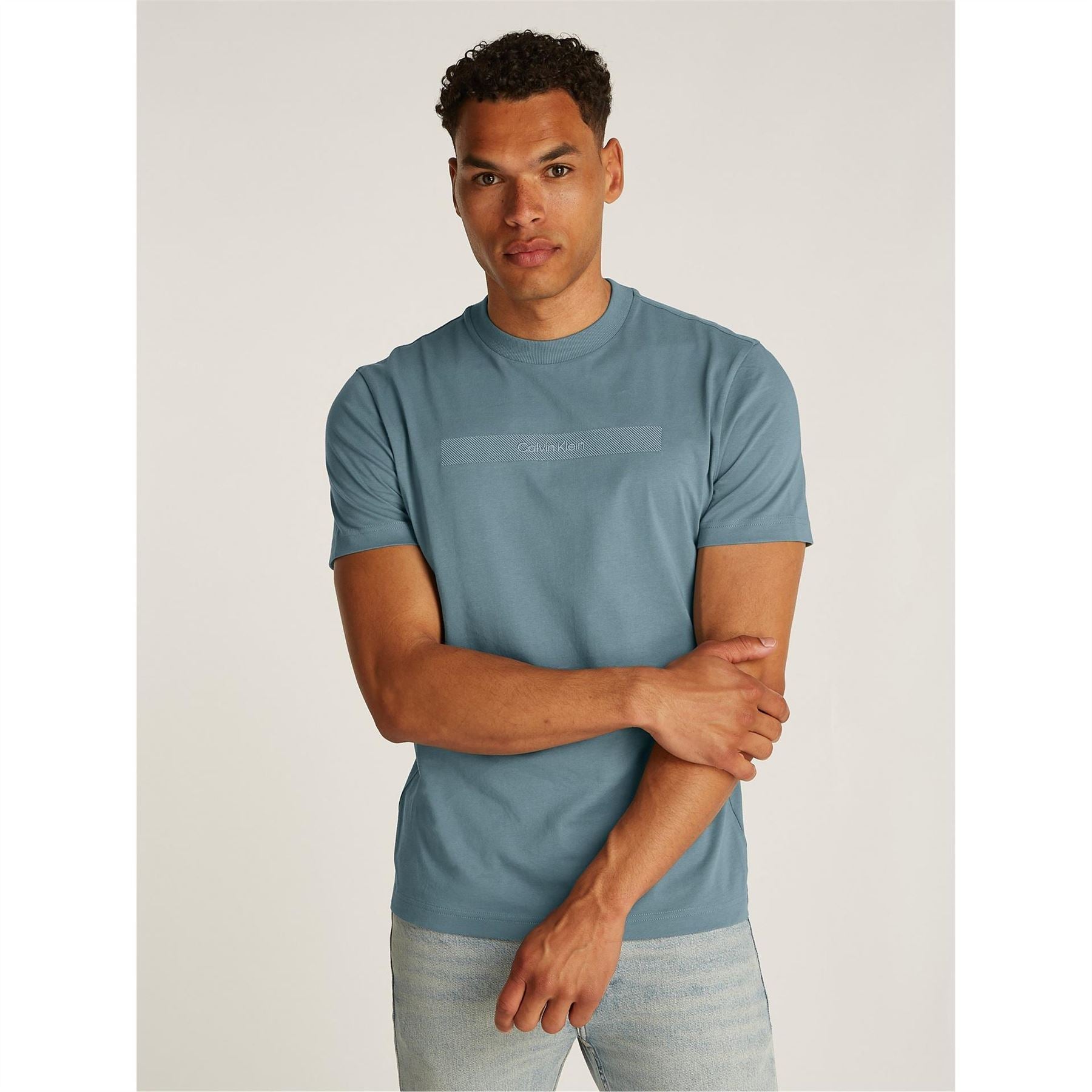 Calvin Klein Structured Embroidery Regular Fit T-Shirt
