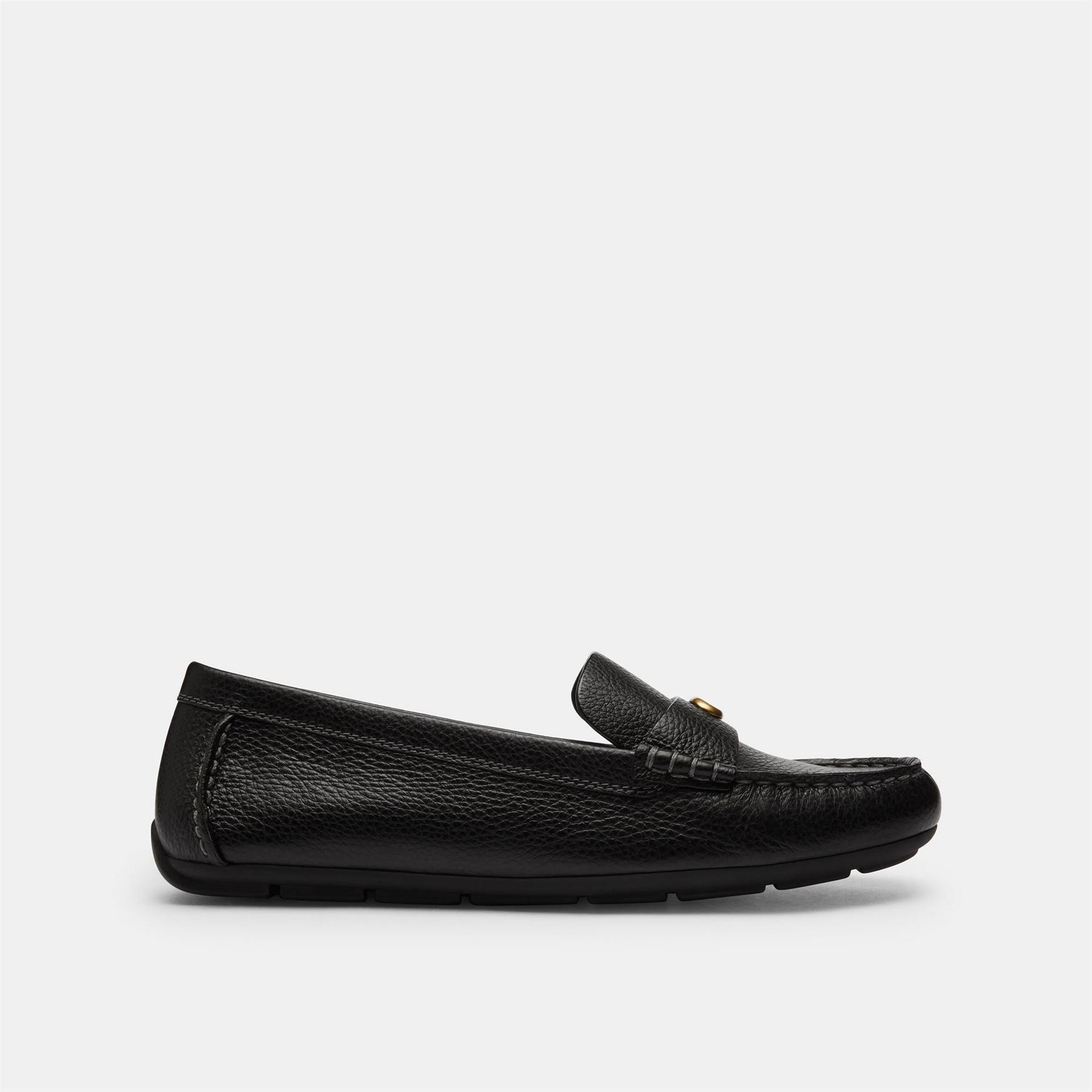 Coach C Driver Round Toe Penny Loafers