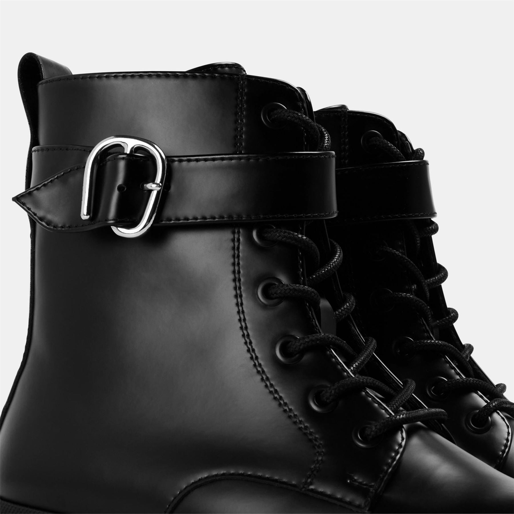 Hugo Kris Luboot Brom Combat Lace-Up Boots