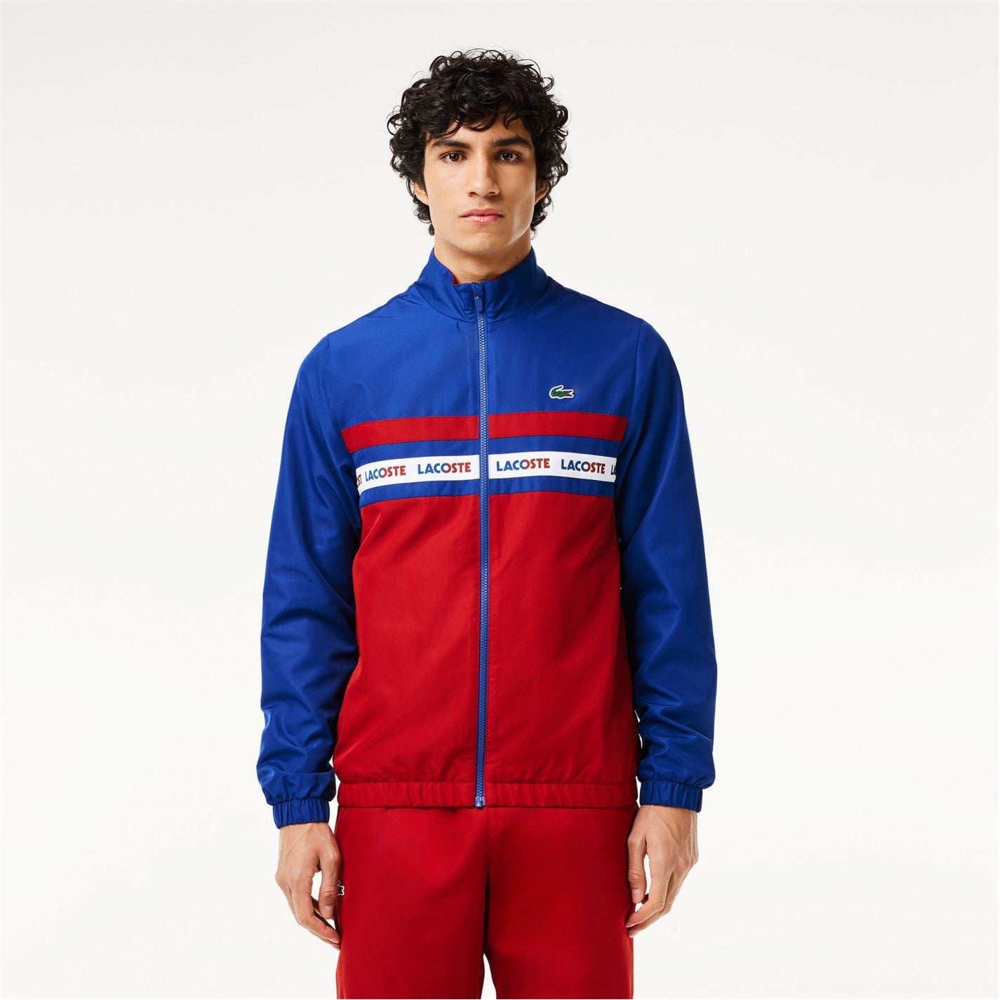 Lacoste Lacoste Lettering Zip Neck Long Sleeve Tracksuit