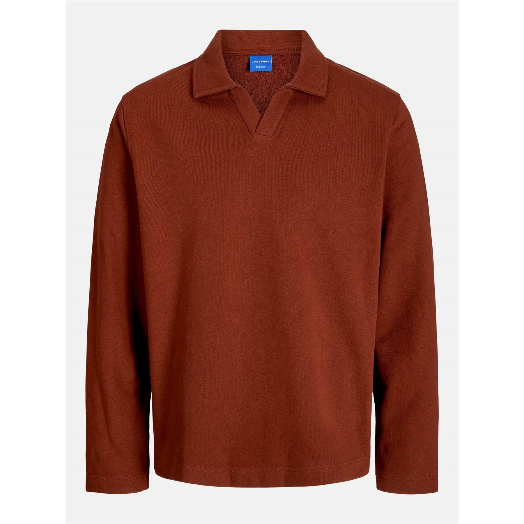 Jack and Jones Split Neck Sweat Crew Sweatshirt