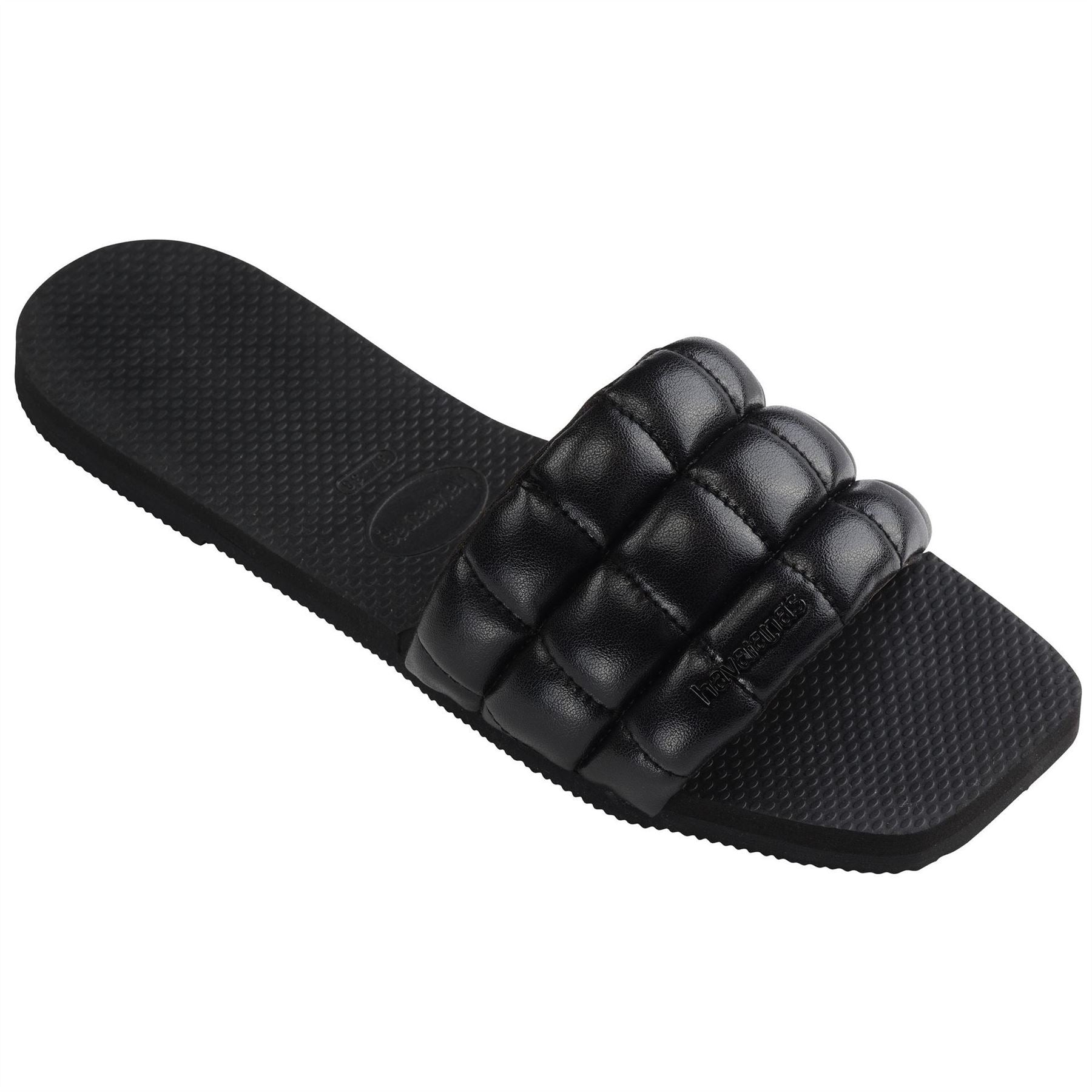 Havaianas Textured Closed Toe Slide Sandals