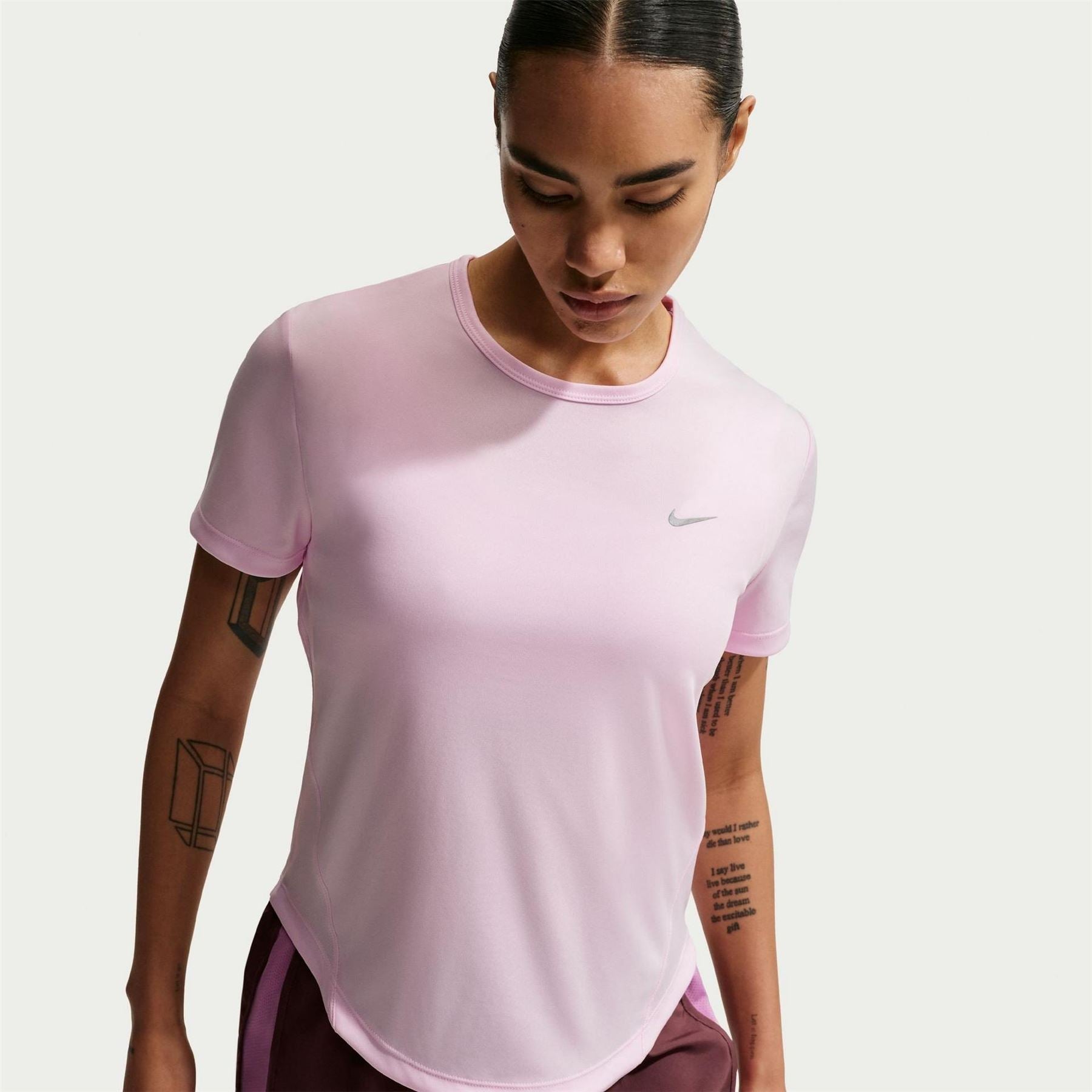 Nike Womens Tempo Dri Fit Short Sleeve Running Top