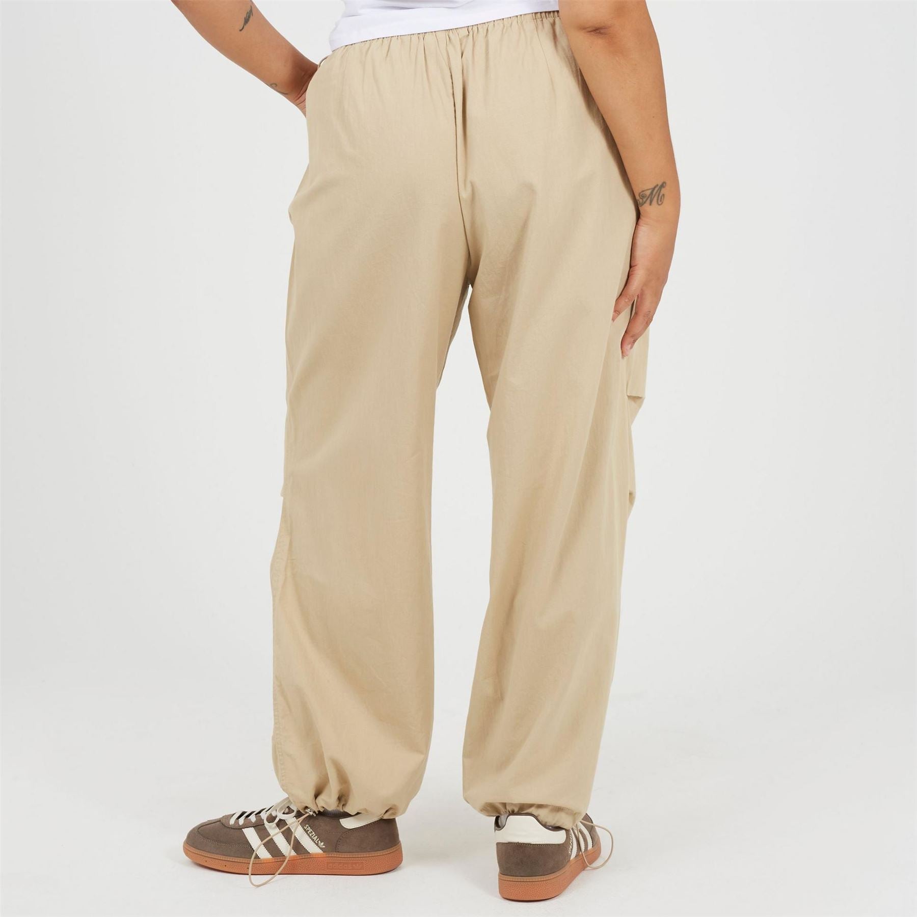 Brave Soul Plus Size Utility Cargo Parachute Trousers