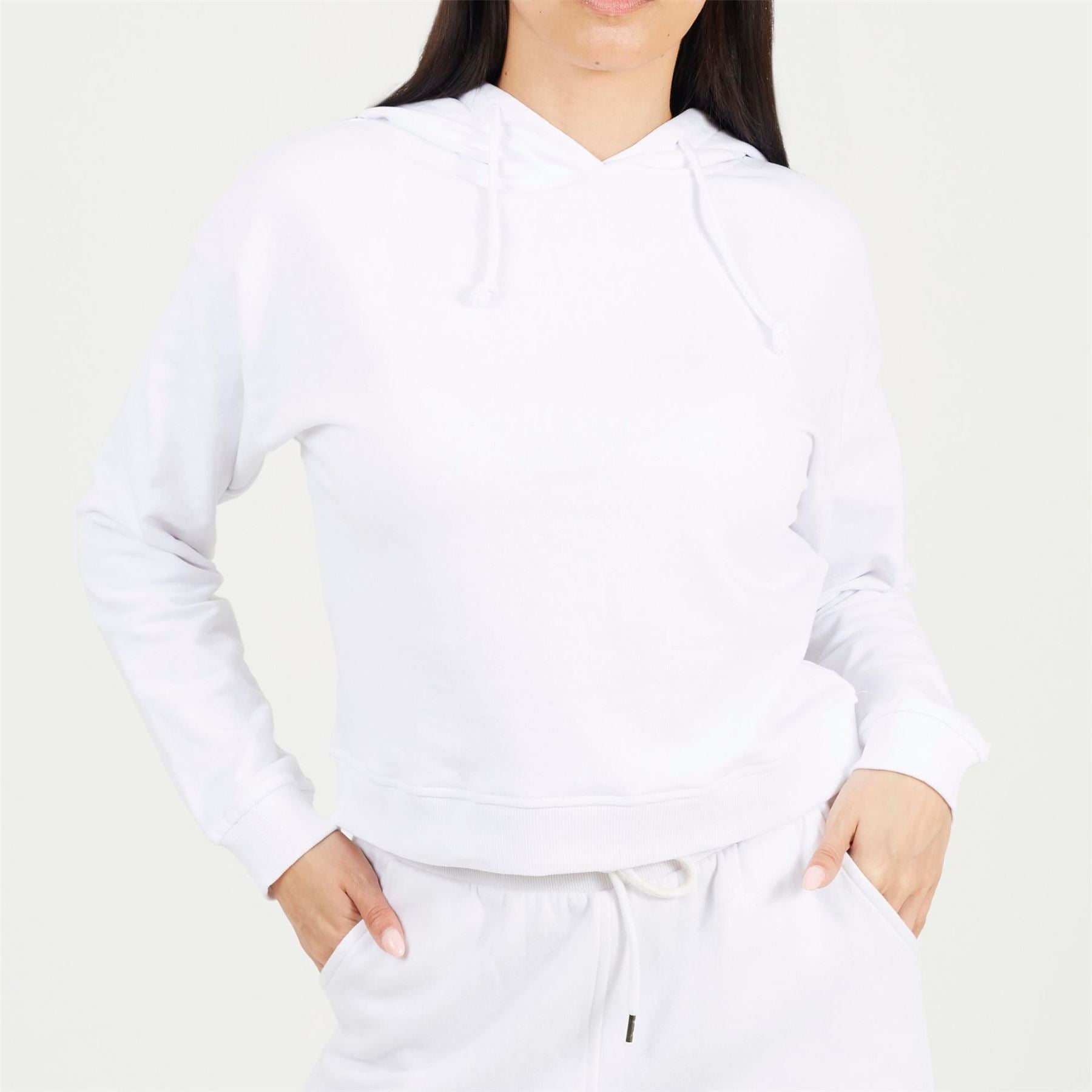 Brave Soul Womens Cropped Hooded Sweatshirt