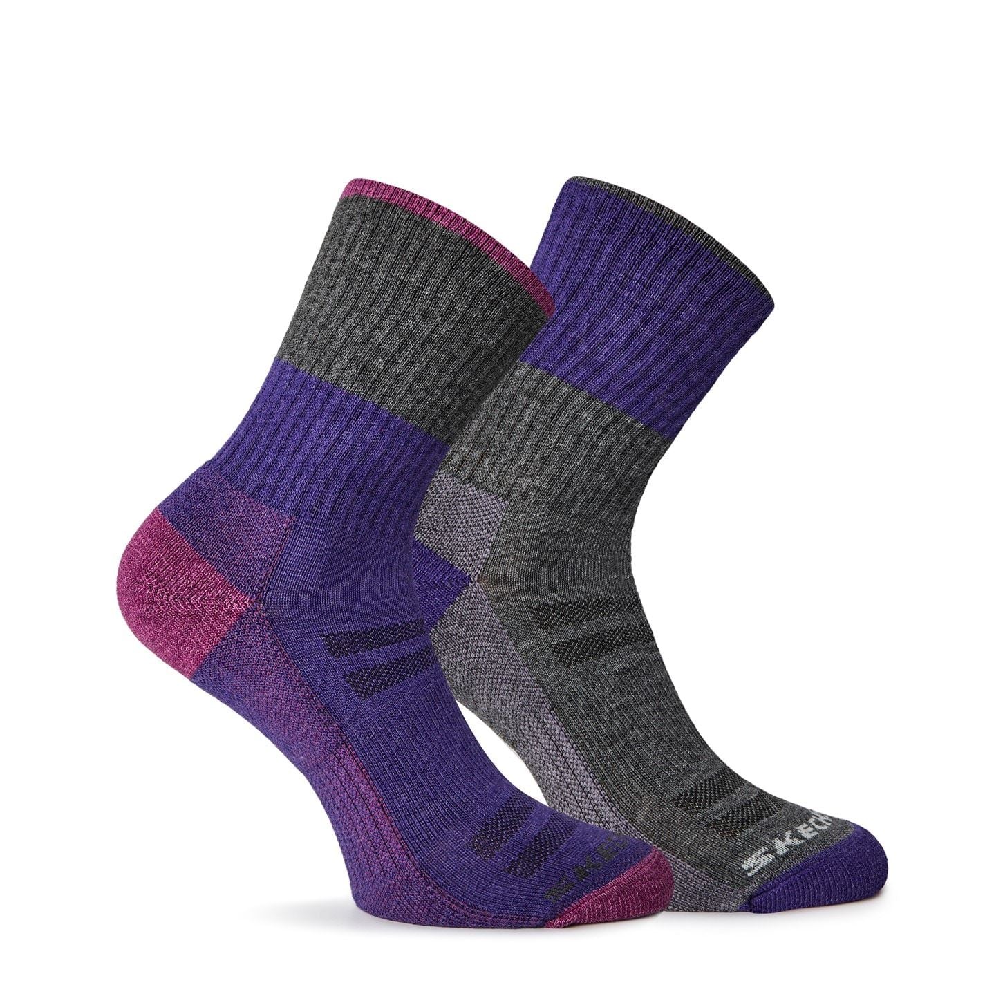 Skechers Womens 2 Pack Walking Socks