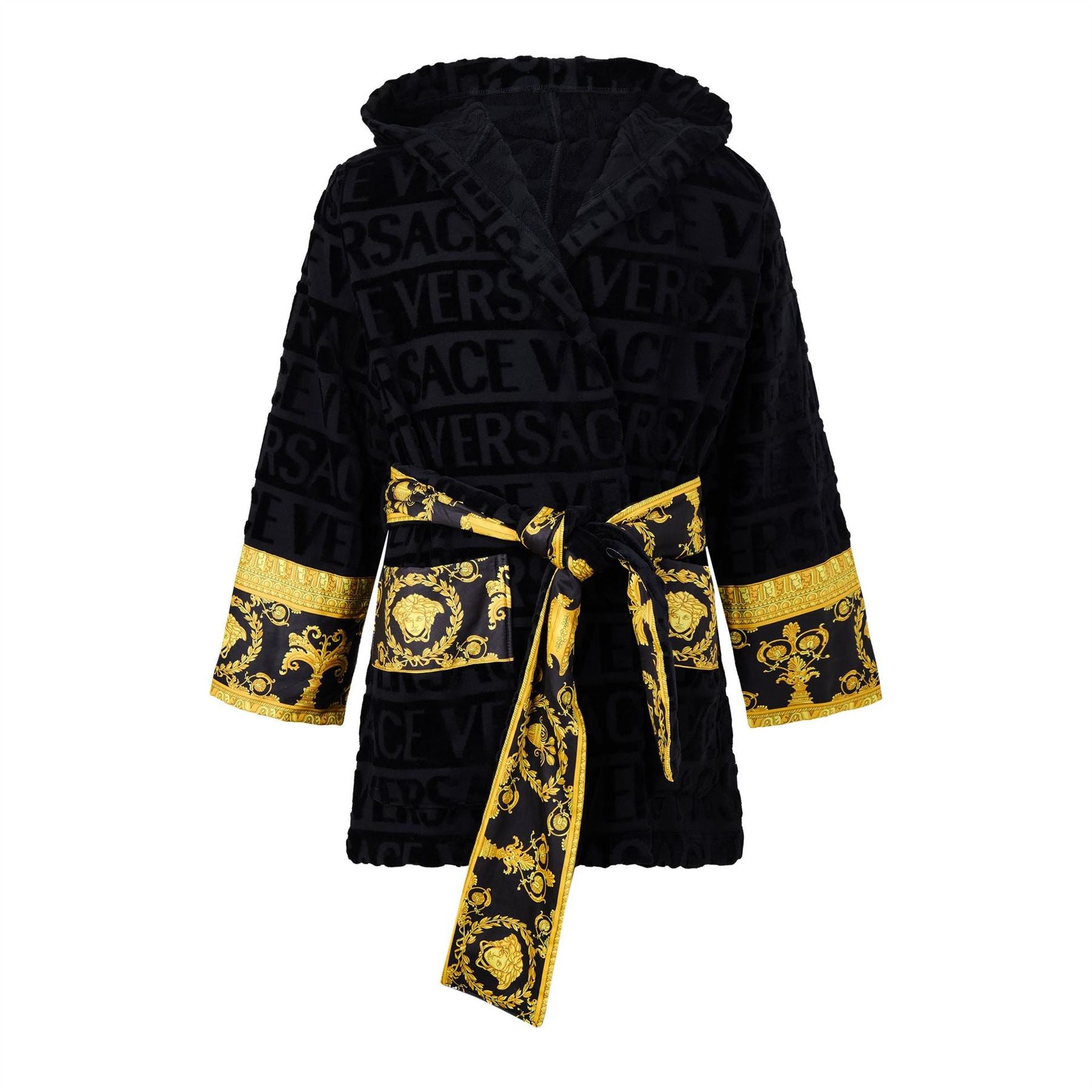 Versace Home Short Baroque Hooded Robe