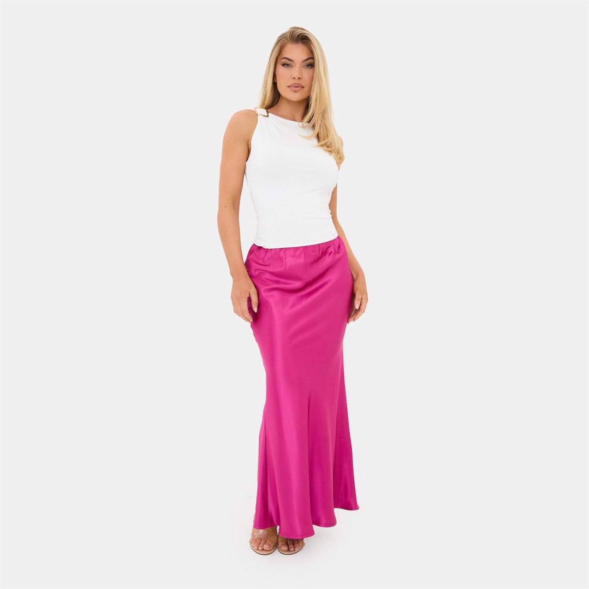 I Saw It First Bias Cut Maxi Skirt