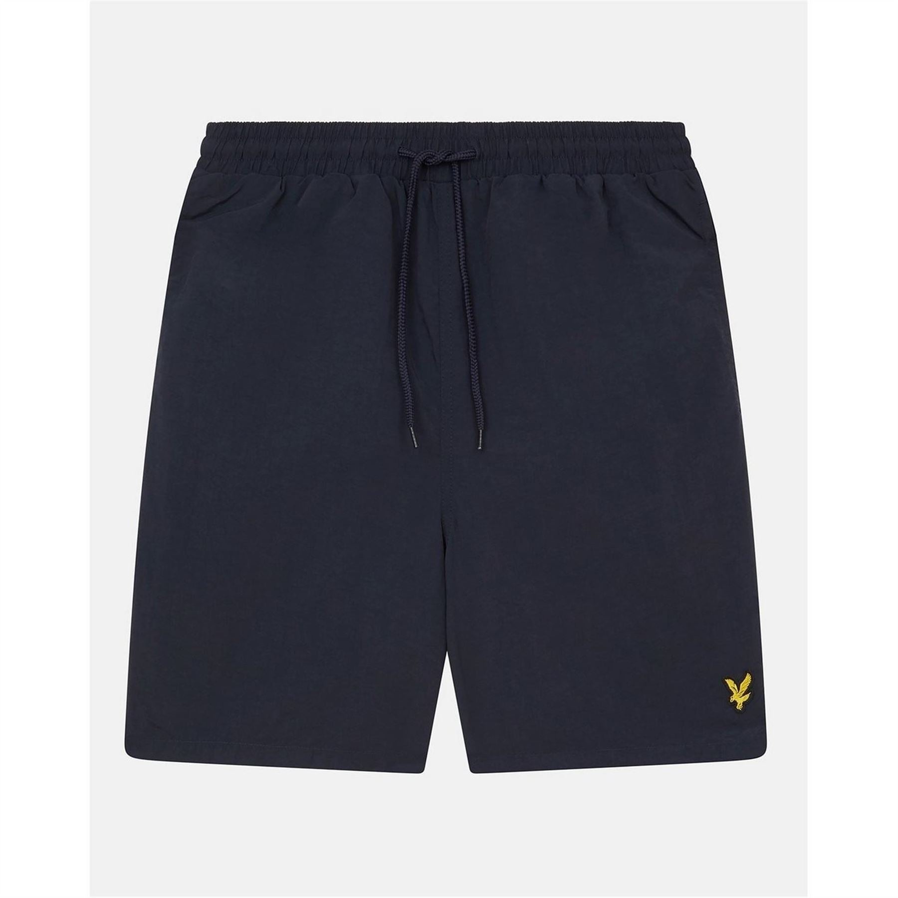 Lyle and Scott Plain Swimming Logo Print Shorts