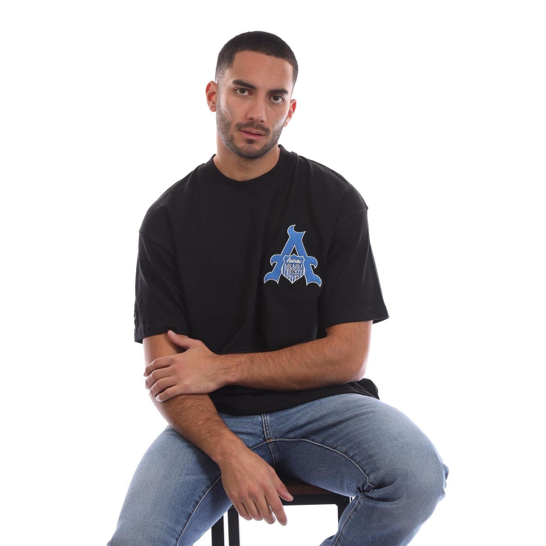 Avirex Cunningham Crew Neck Short Sleeve Boyfriend T-Shirt