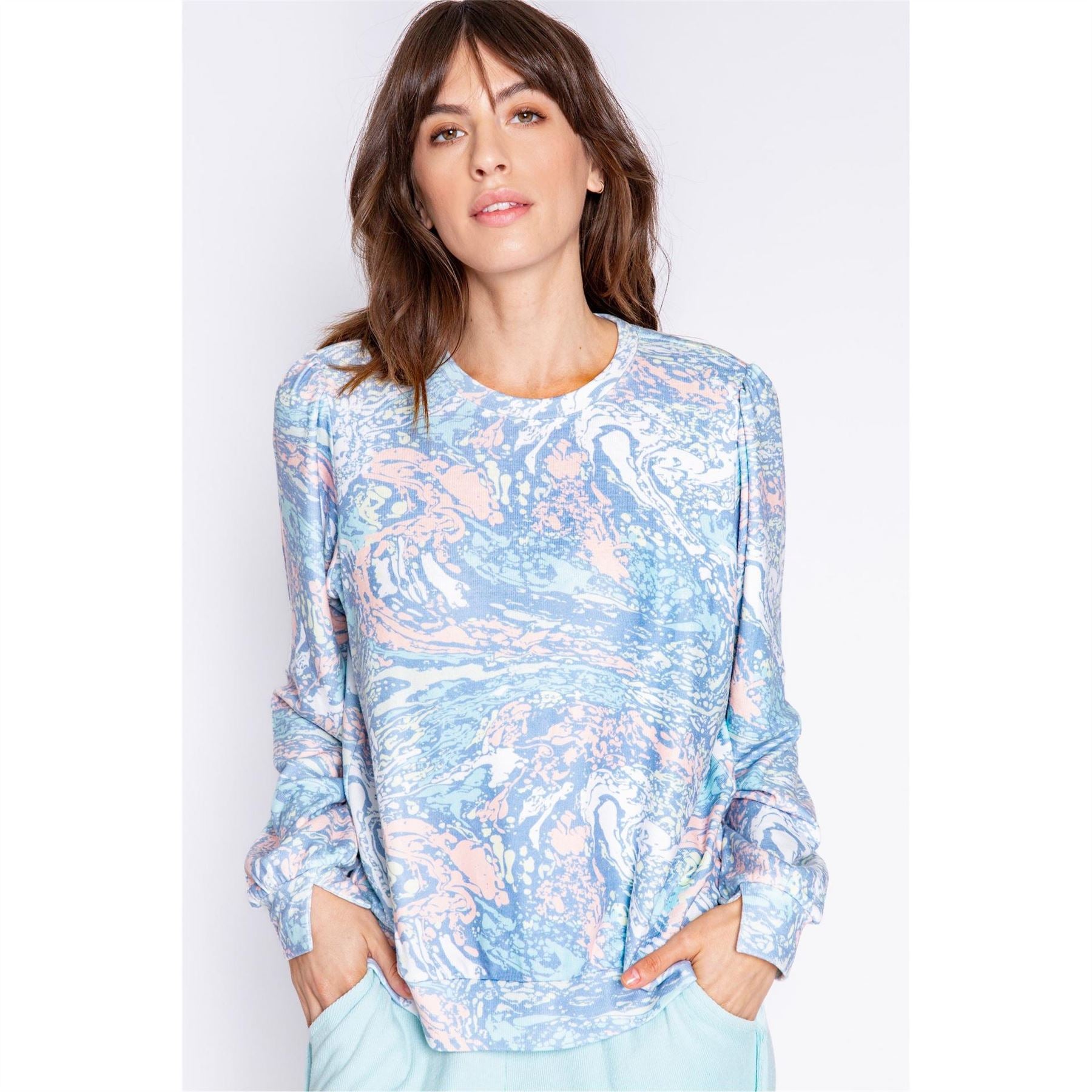 PJ Salvage Salv Tie Die Watercolour Shirt