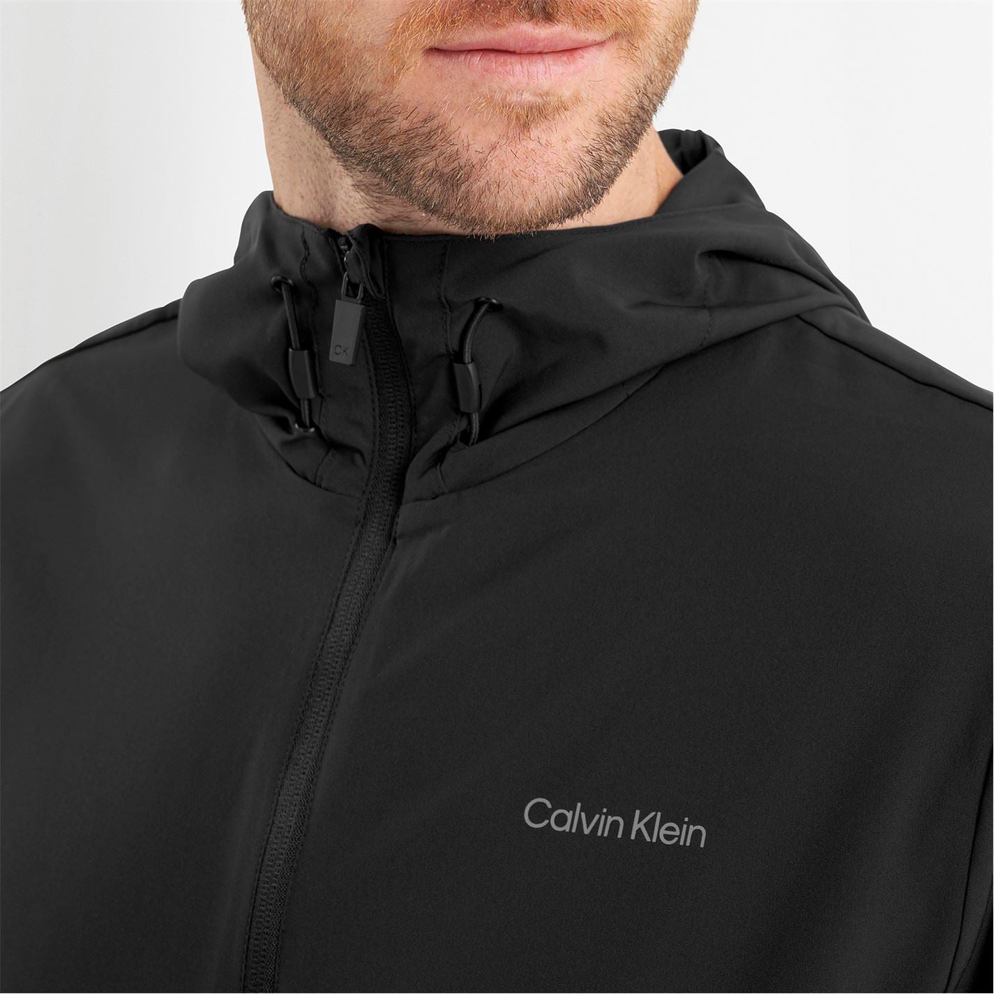 Calvin Klein Golf Hooded Performance Jacket with Elasticated Cuff