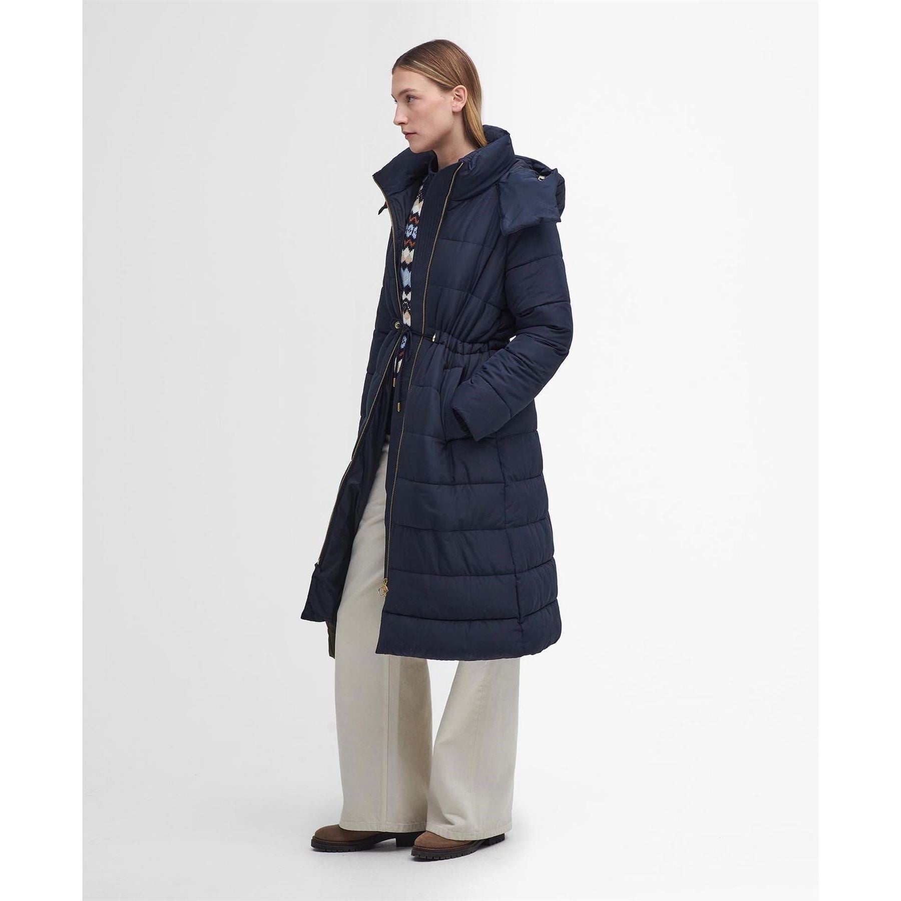 Barbour Mannue Longline Quilted Jacket