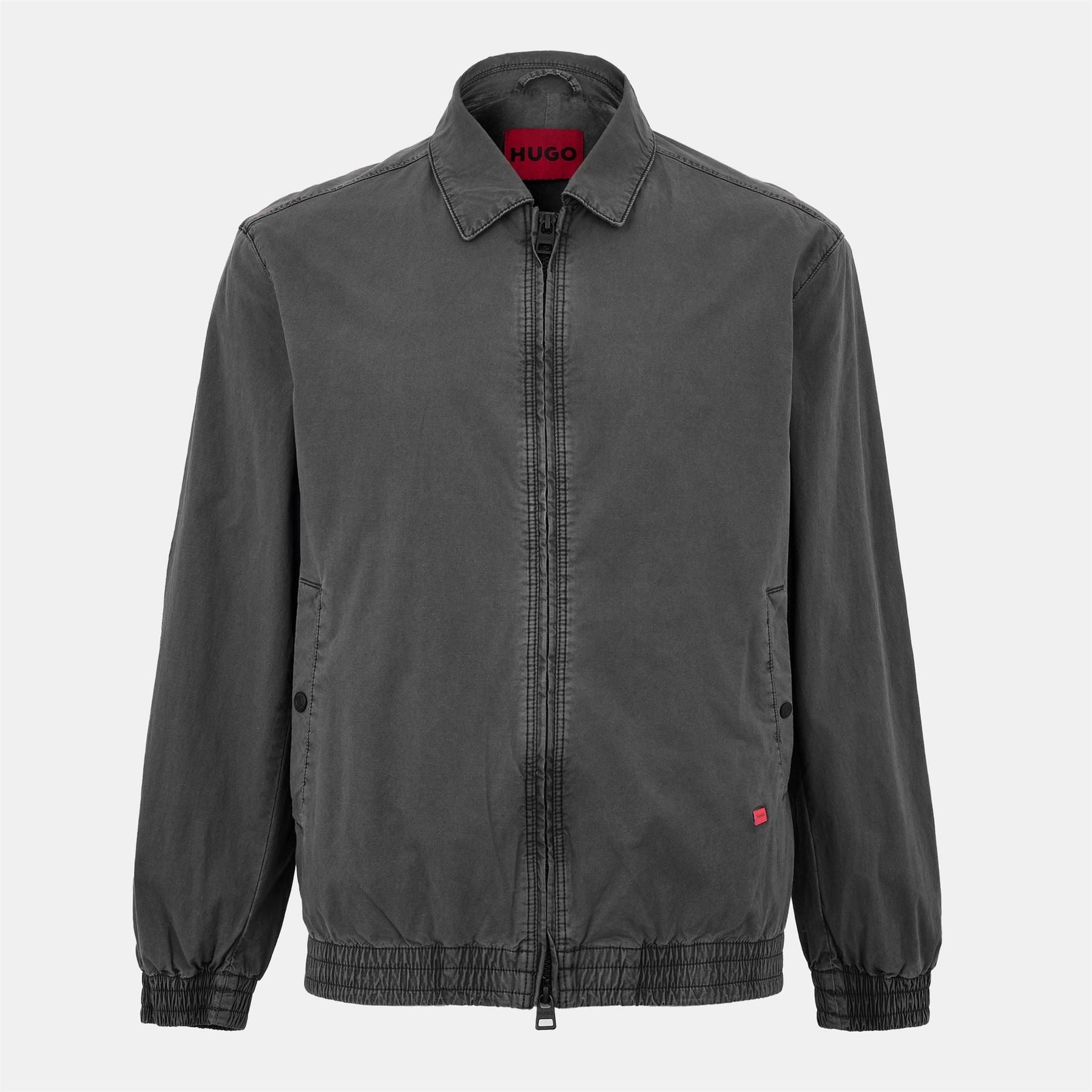 Hugo Solid Patterned Snap Button Softshell Jacket