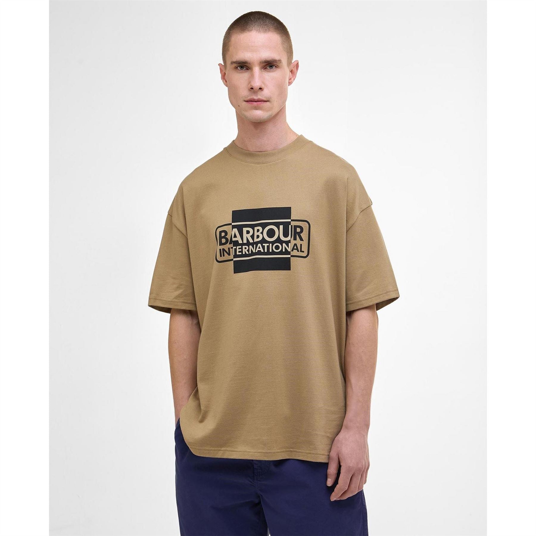 Barbour International Sleeved Cotton Divide T-Shirt