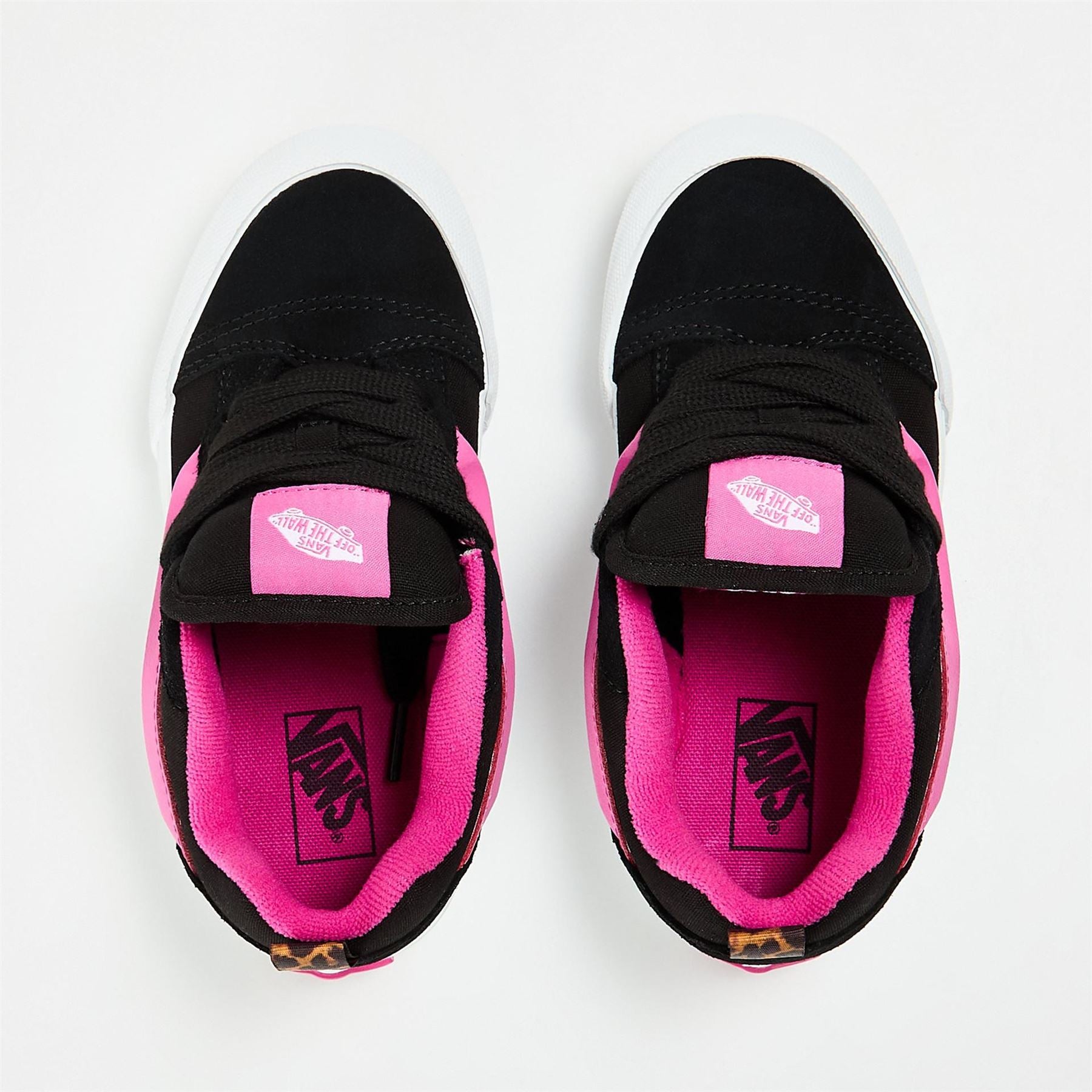 Vans Kids Knu Skool Leopard Pop Black Multi Canvasas Trainers