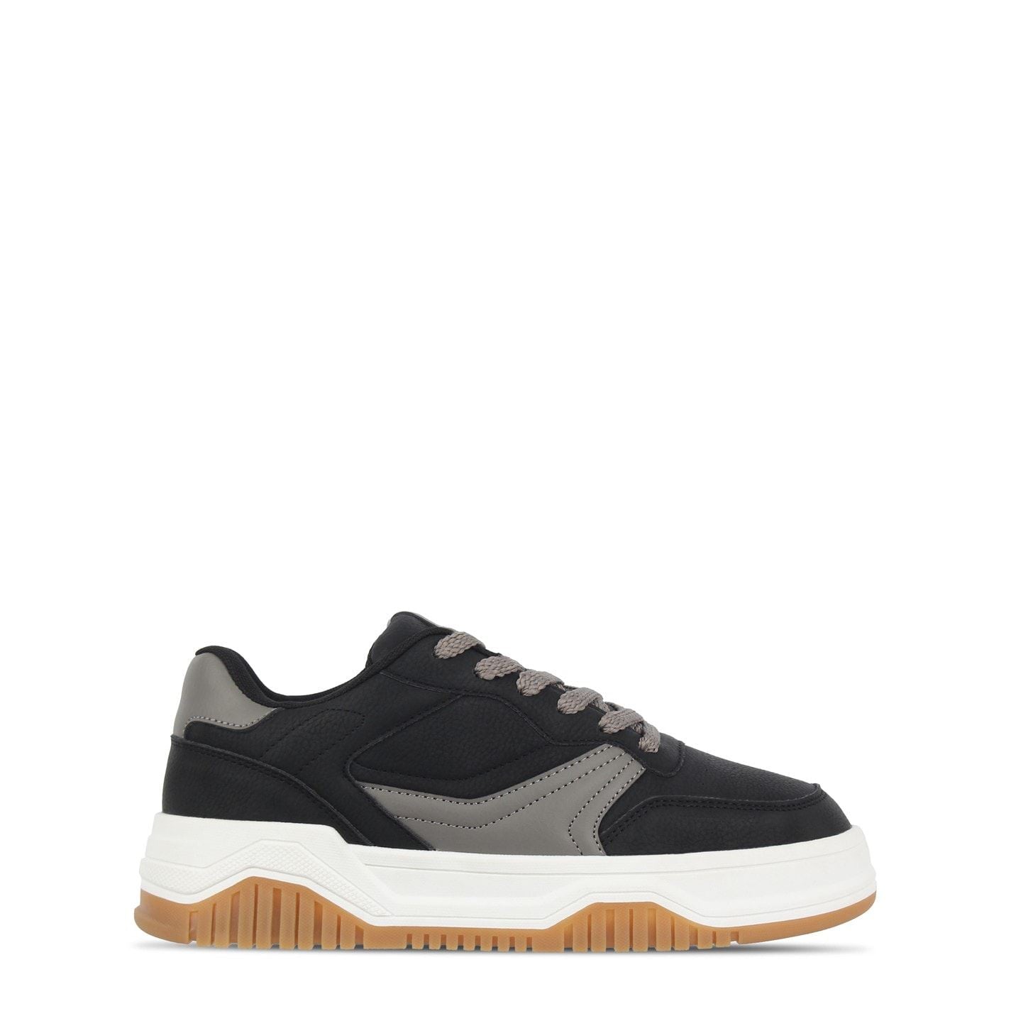 Fabric JN54 Round Toe Flat Heel Trainers