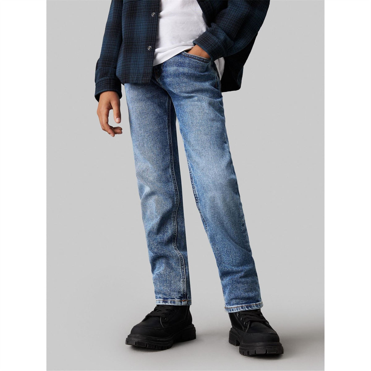 Calvin Klein Jeans Five Pocket Straight Leg Jeans