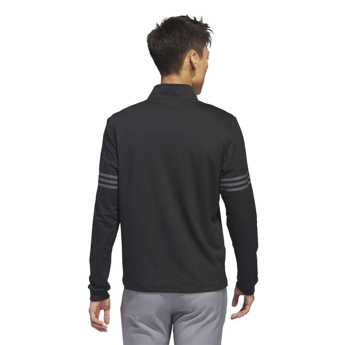 adidas Mens 3 Stripe Zip Top