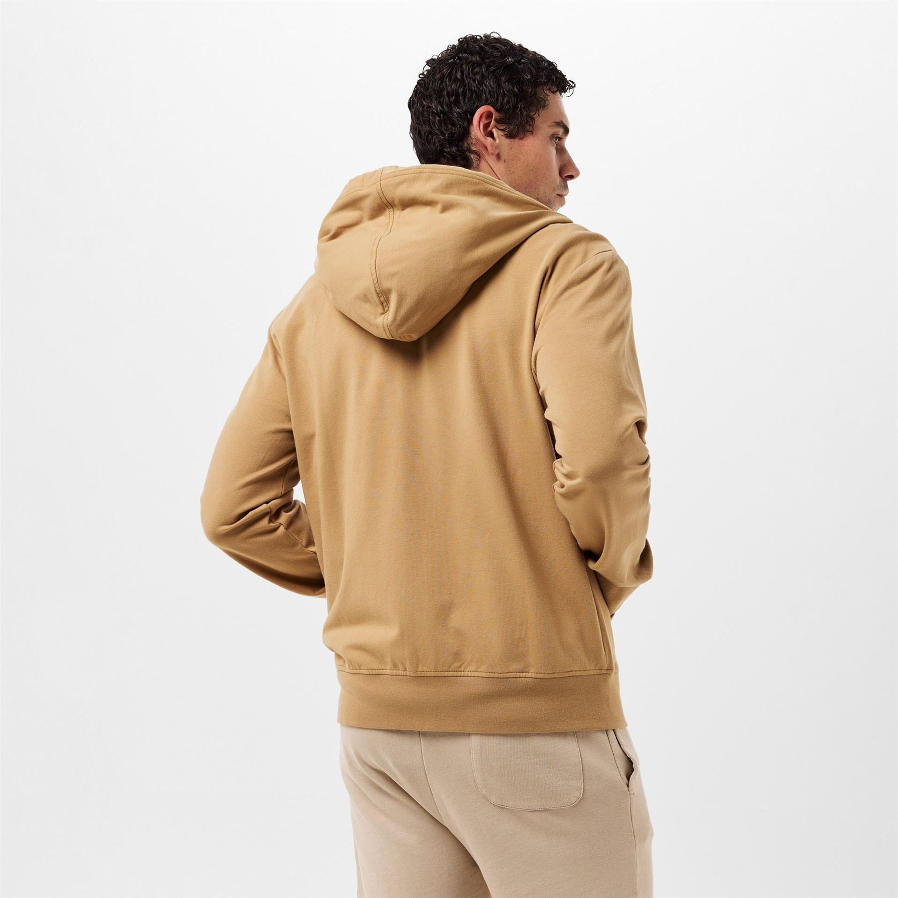 Polo Ralph Lauren Solid Patterned Hooded Neck Ribbed Cuff Sweat Jacket