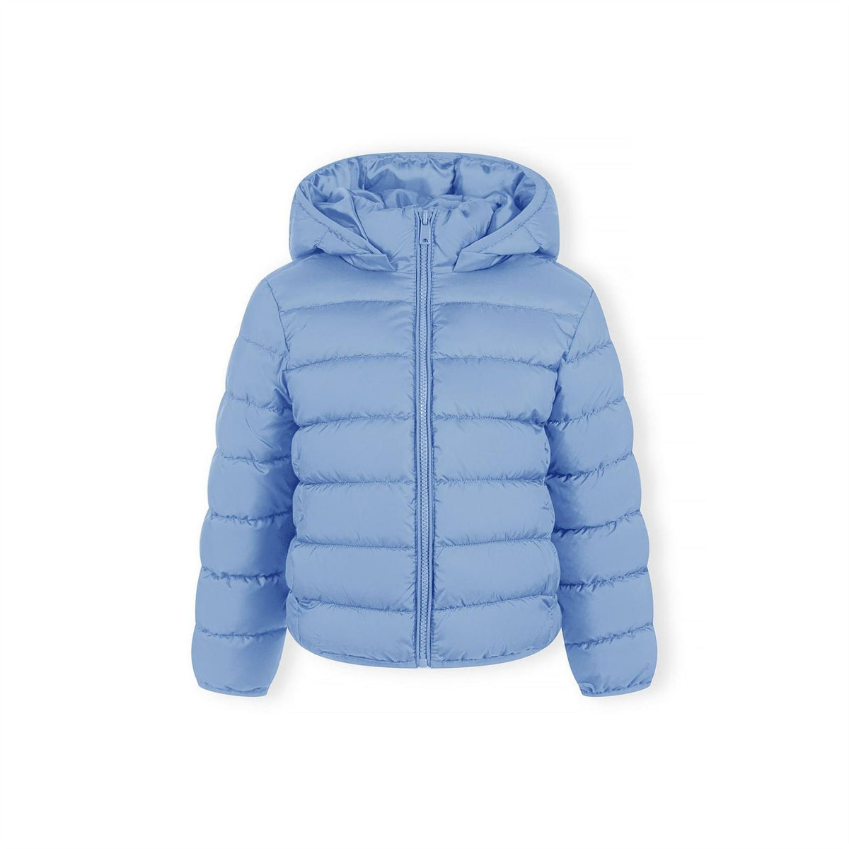Minoti Girls Quilted Jacket With Detachable Hood Blue