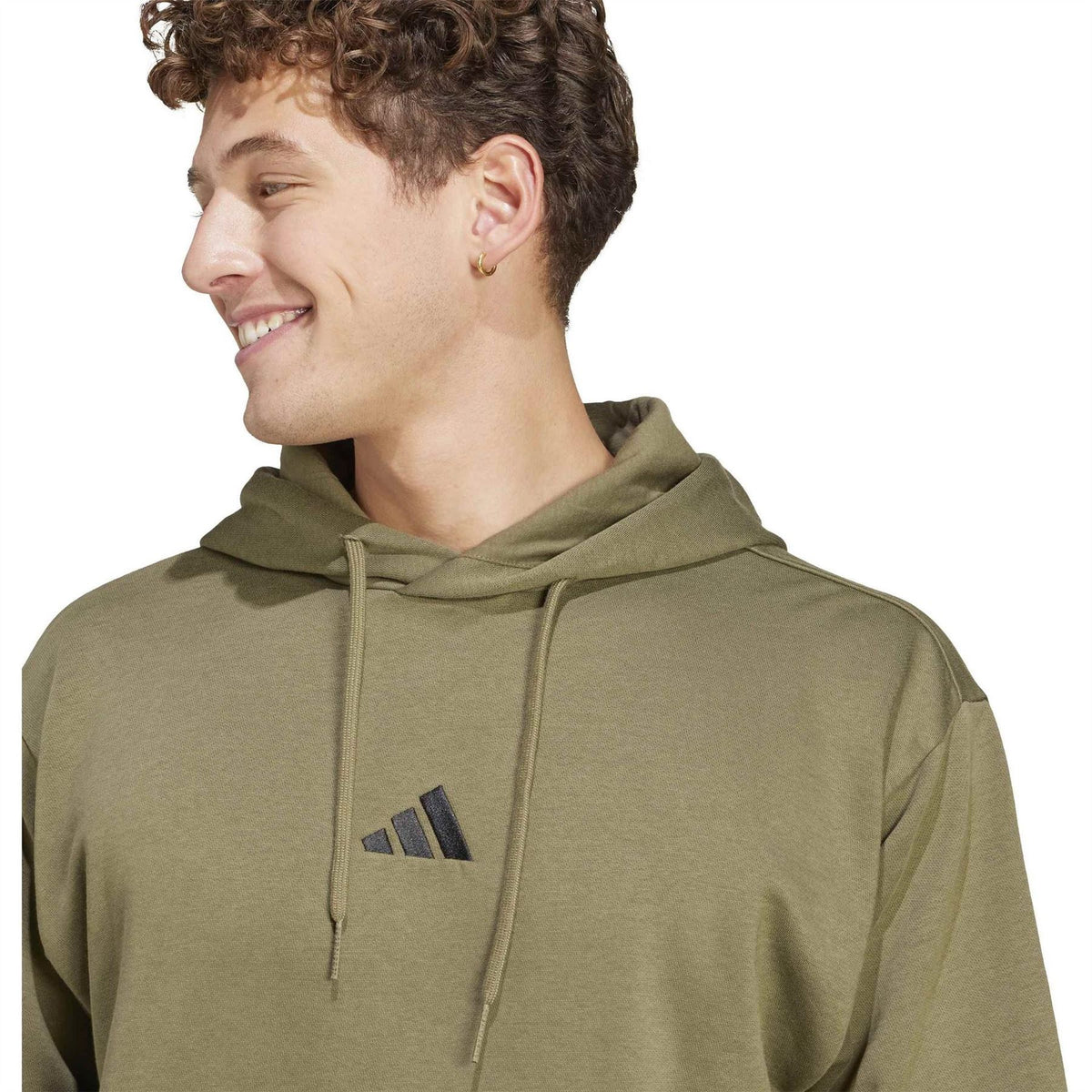adidas Mens Feelcozy Fleece Hoodie