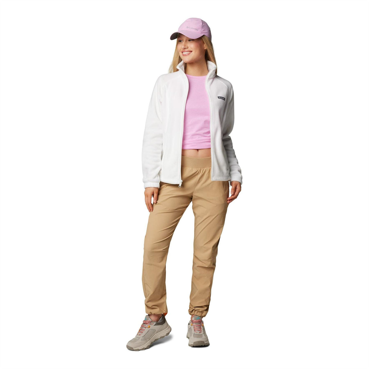 Columbia Benton Solid Patterned Full Zipper Ribbed Cuff Jacket