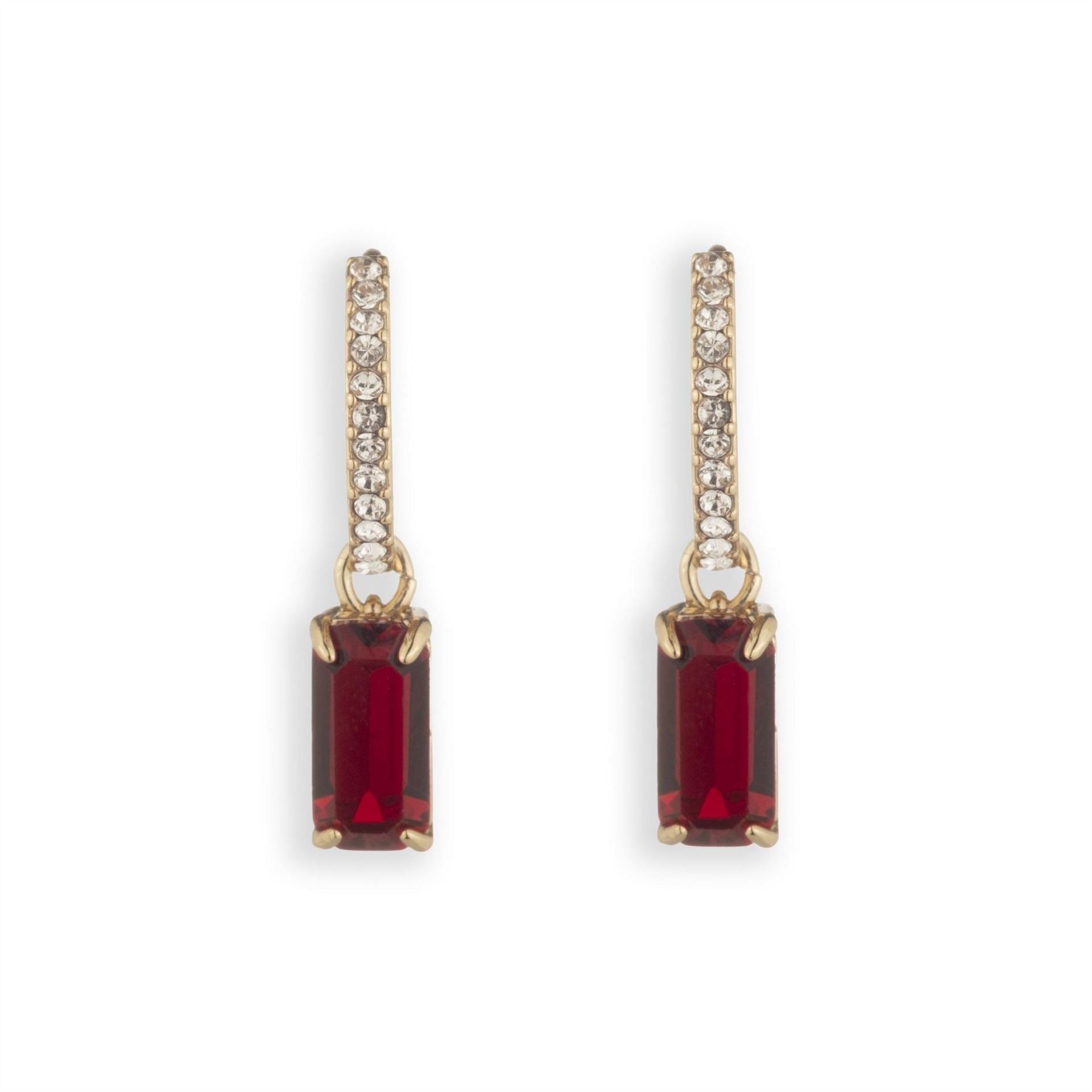 Lauren by Ralph Lauren Ralph Lauren Pave Huggie Hoop Earrings