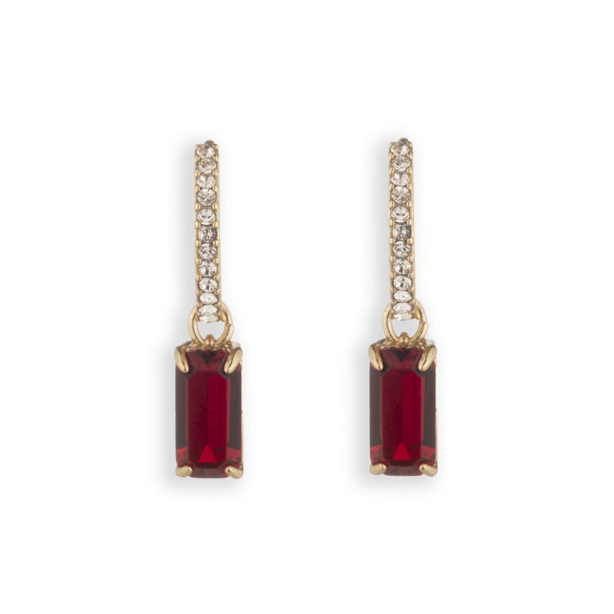 Lauren by Ralph Lauren Ralph Lauren Pave Huggie Hoop Earrings
