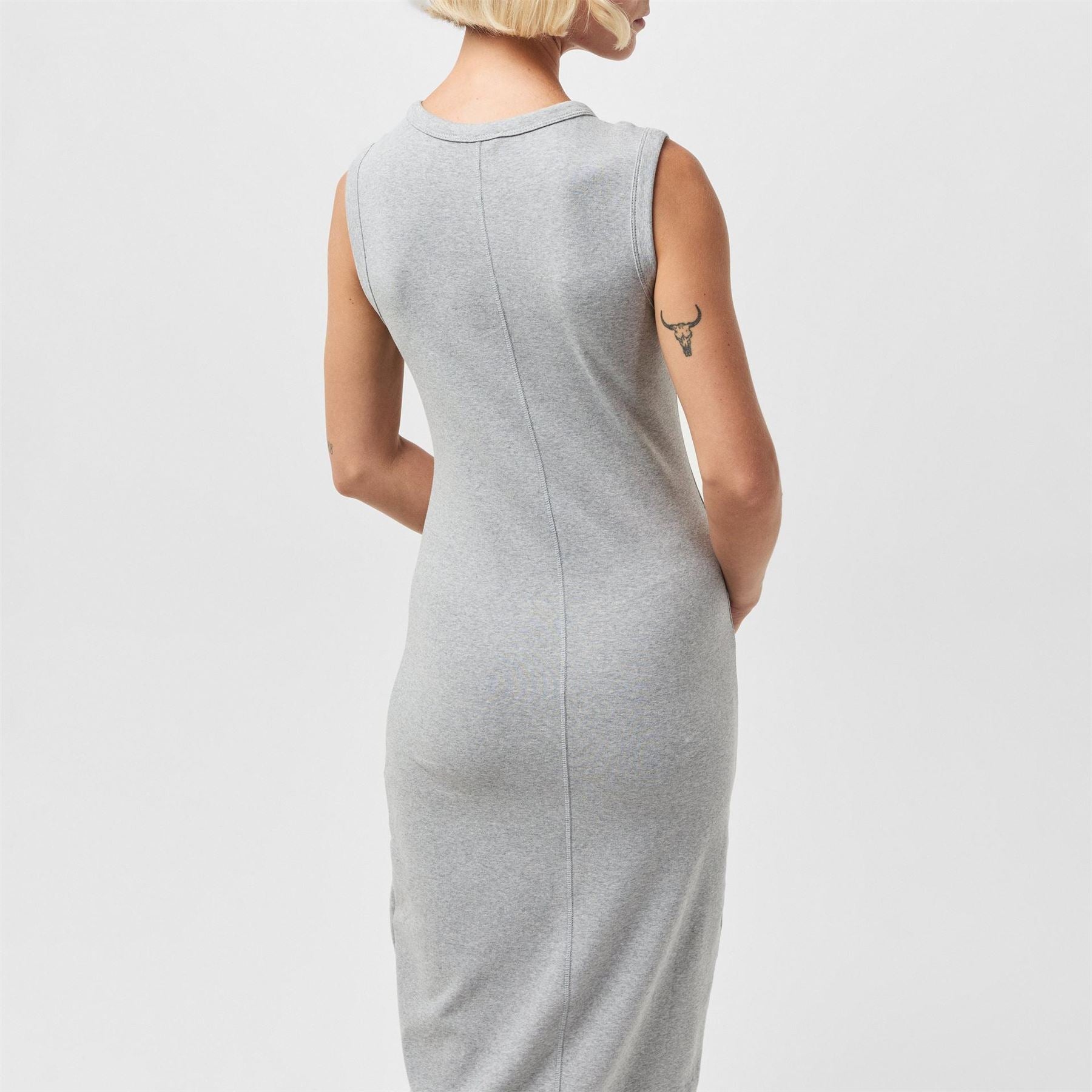 Calvin Klein Jeans Midi Crew Neck Bodycon Dress