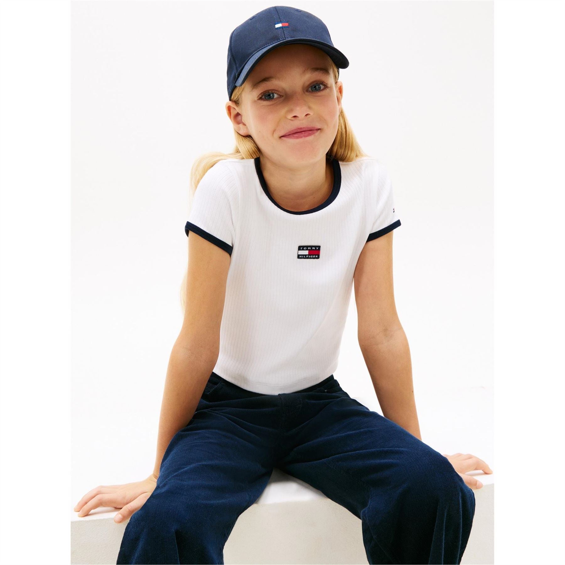 Tommy Hilfiger Heritage Crew Neck Ribbed Collar Short Sleeve T-Shirt