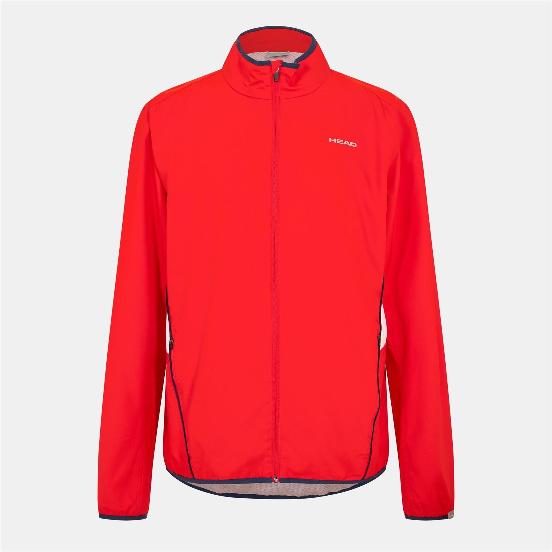 HEAD Club Solid Patterned Zipped Pocket Printed Logo Track Jacket