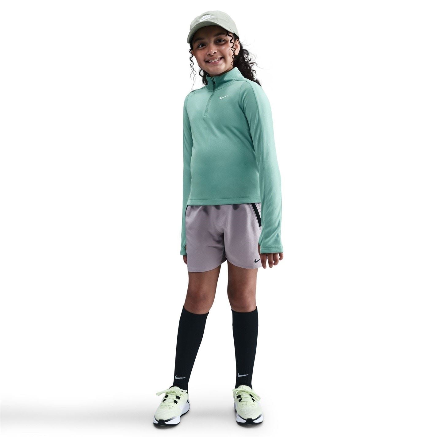 Nike Older Girls Dri Fit Long Sleeve Half Zip