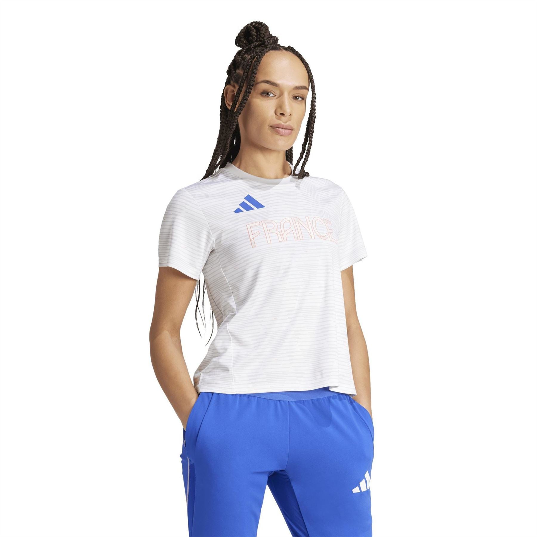 adidas Printed Logo Crew Neck Short Sleeve Jersey T-Shirt