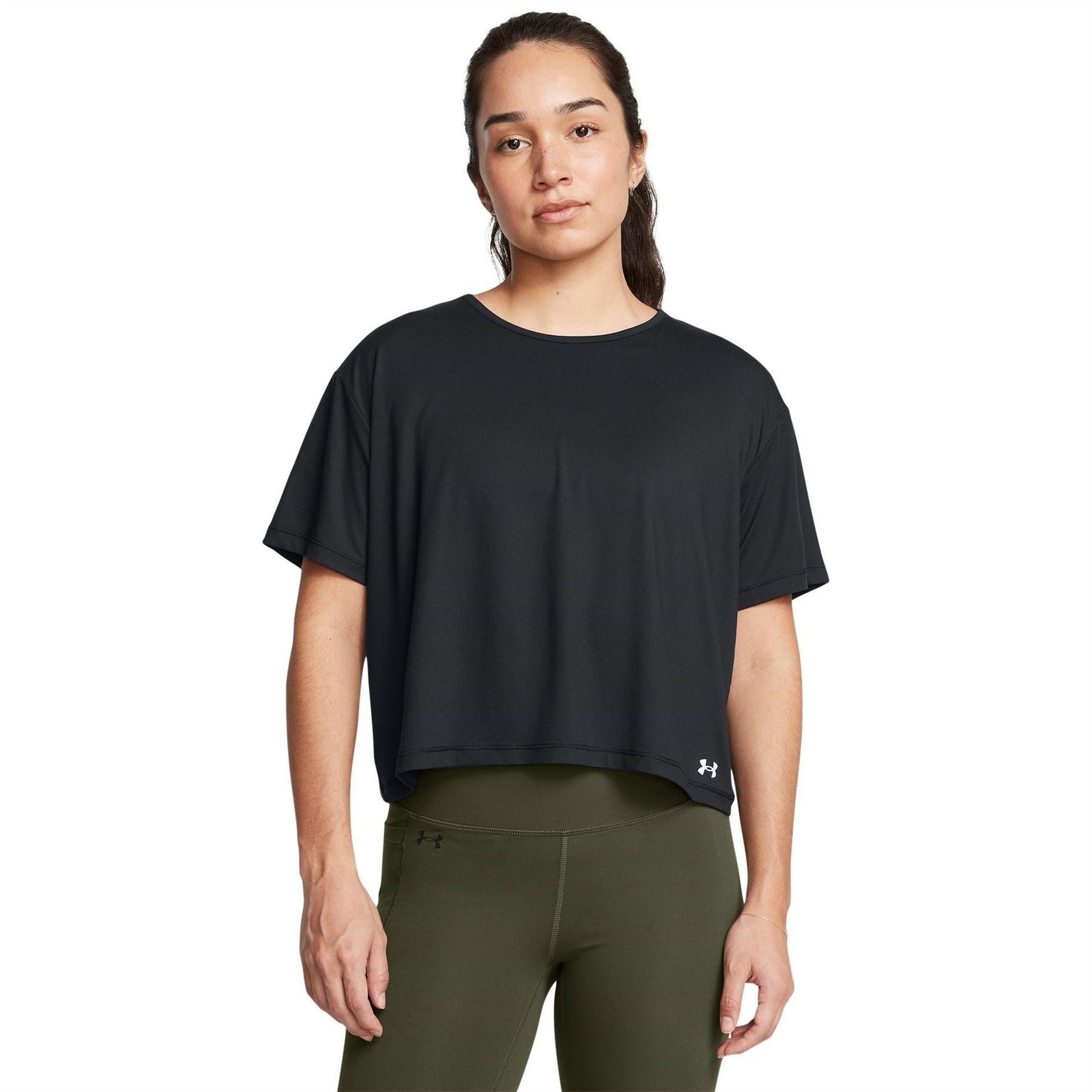Under Armour Motion Cropped Crew Neck Relaxed T-Shirt