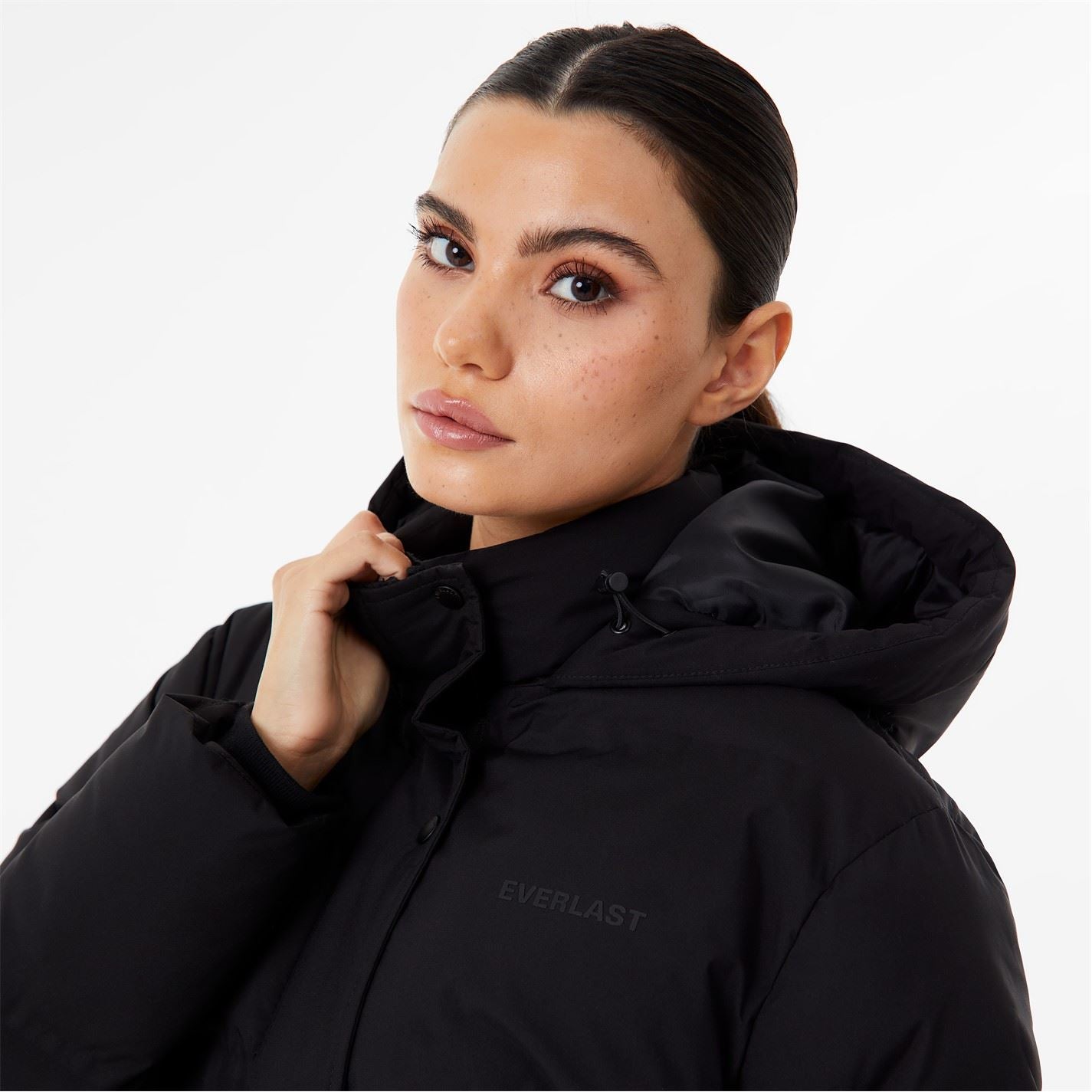 Everlast Hooded Longline Puffer Jacket