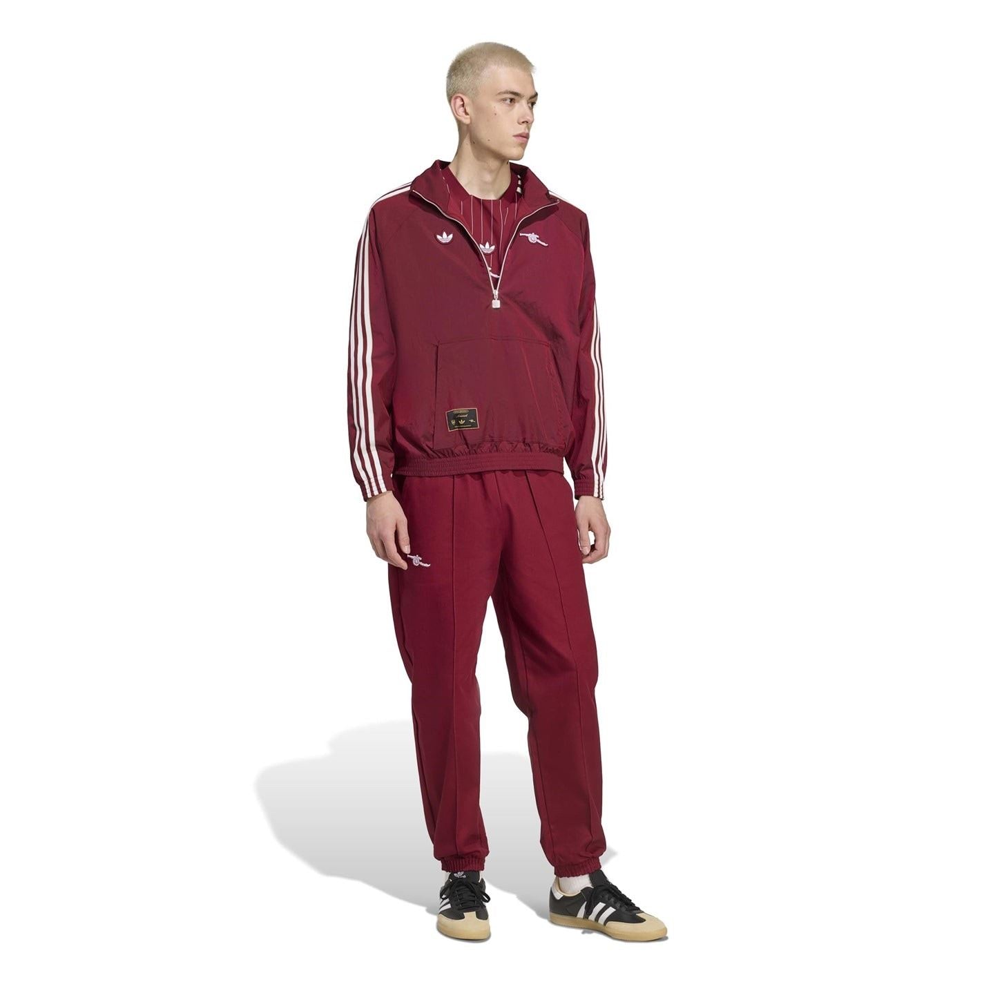 adidas Mens Arsenal Icons Half Zip Tracksuit Top
