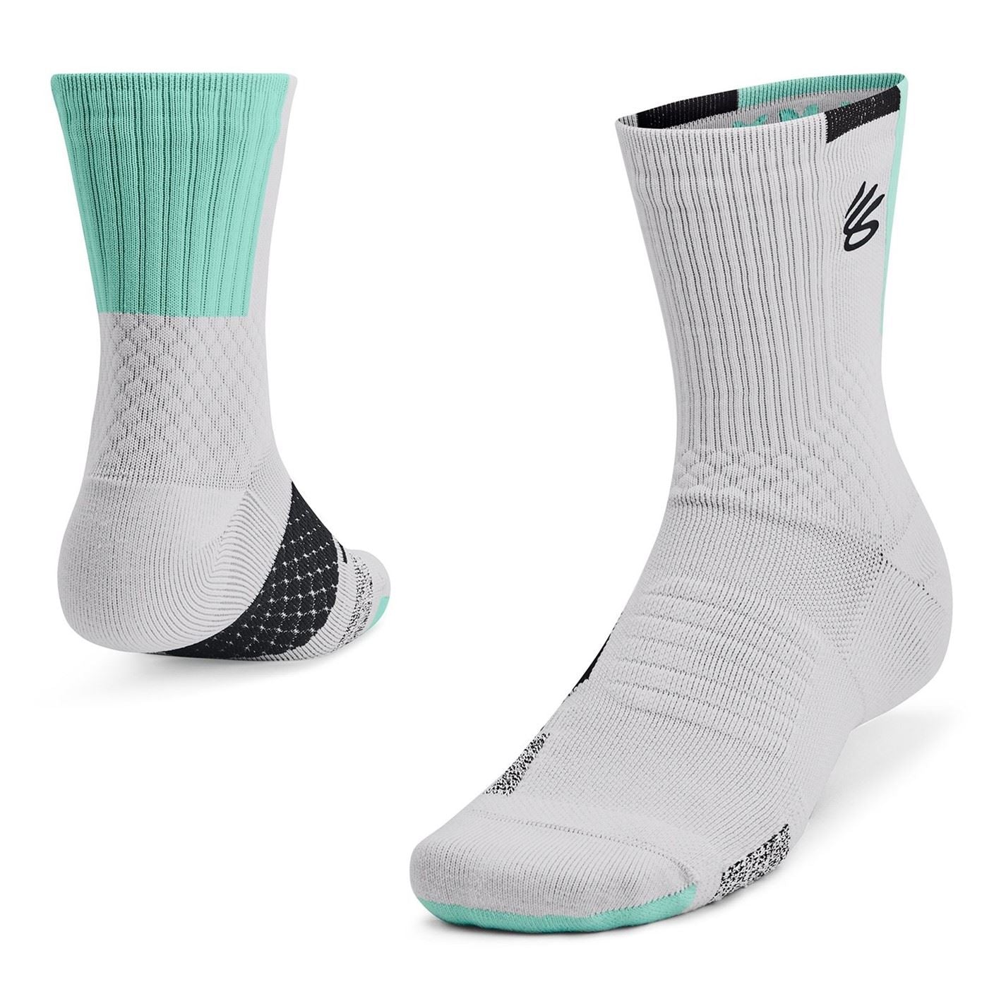 Under Armour Curry Armourdry Playmaker Mid Crew Socks Adults