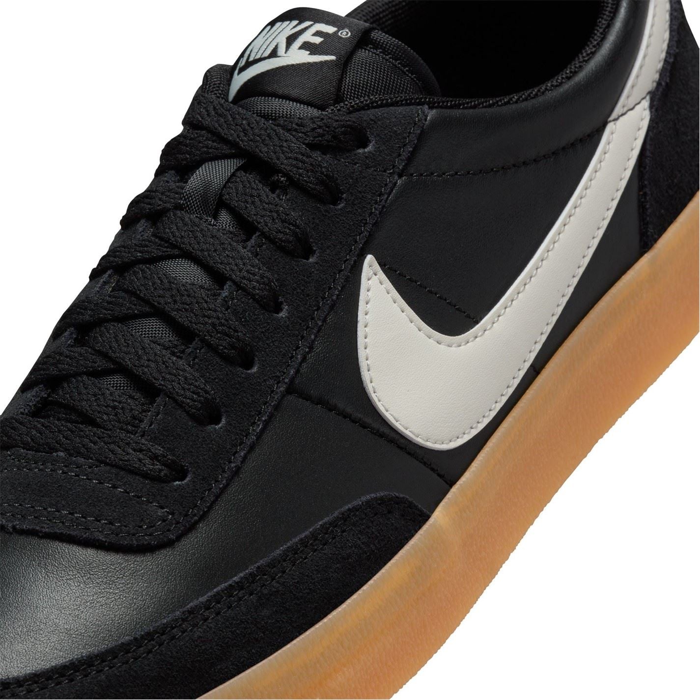 Nike Leather Low Top Flat Heel Sneakers