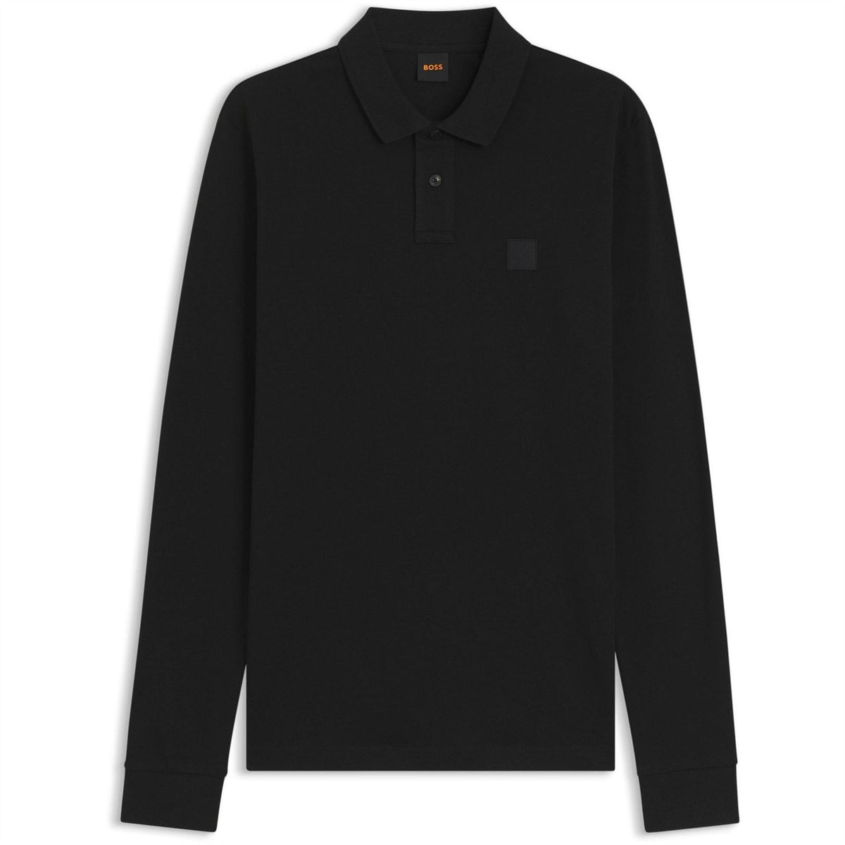 Boss BOSS ORANGE Passerby Premium Cotton Long Sleeve Polo Shirt with Logo Detail