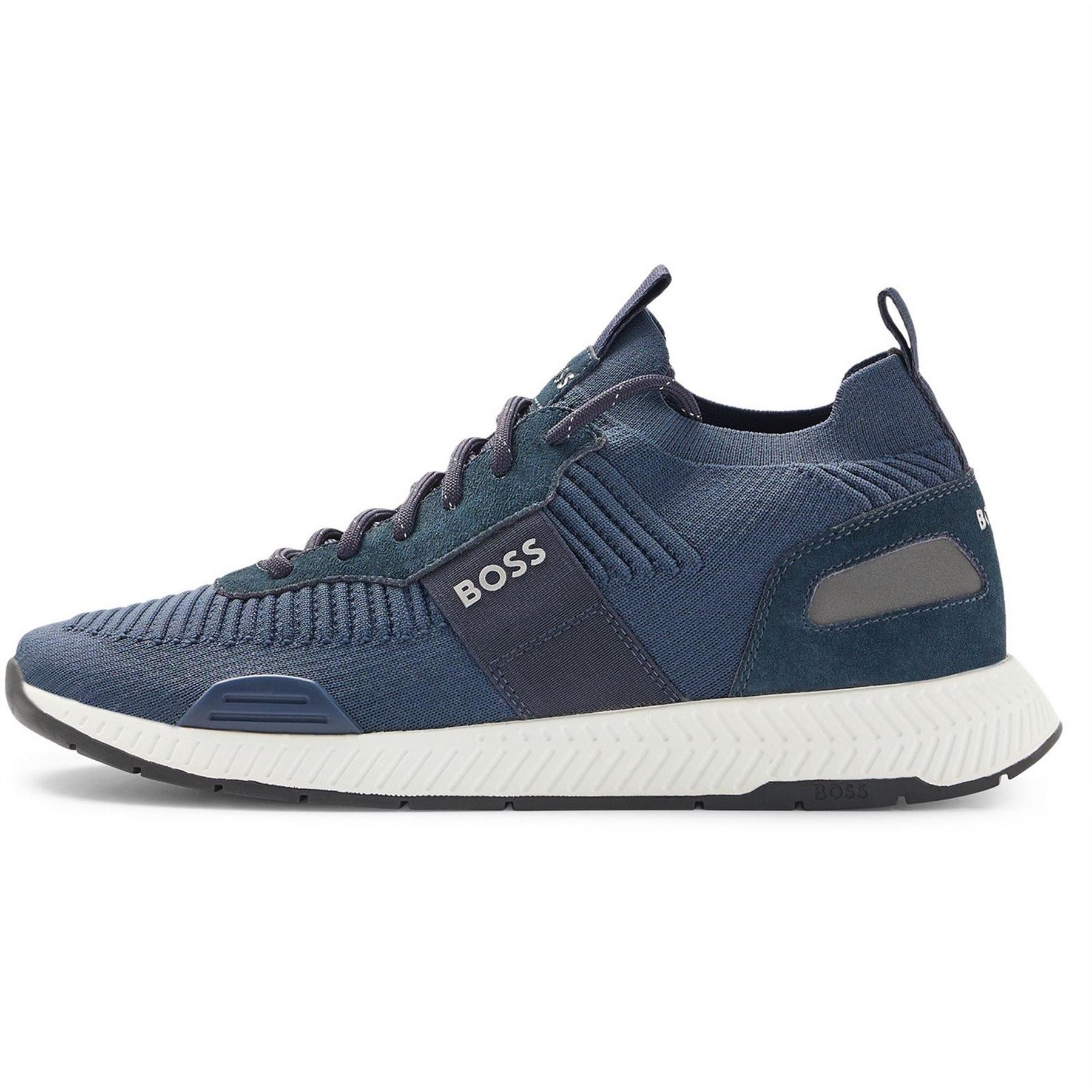 Boss Titanium Knit Trainers, Comfortable Design