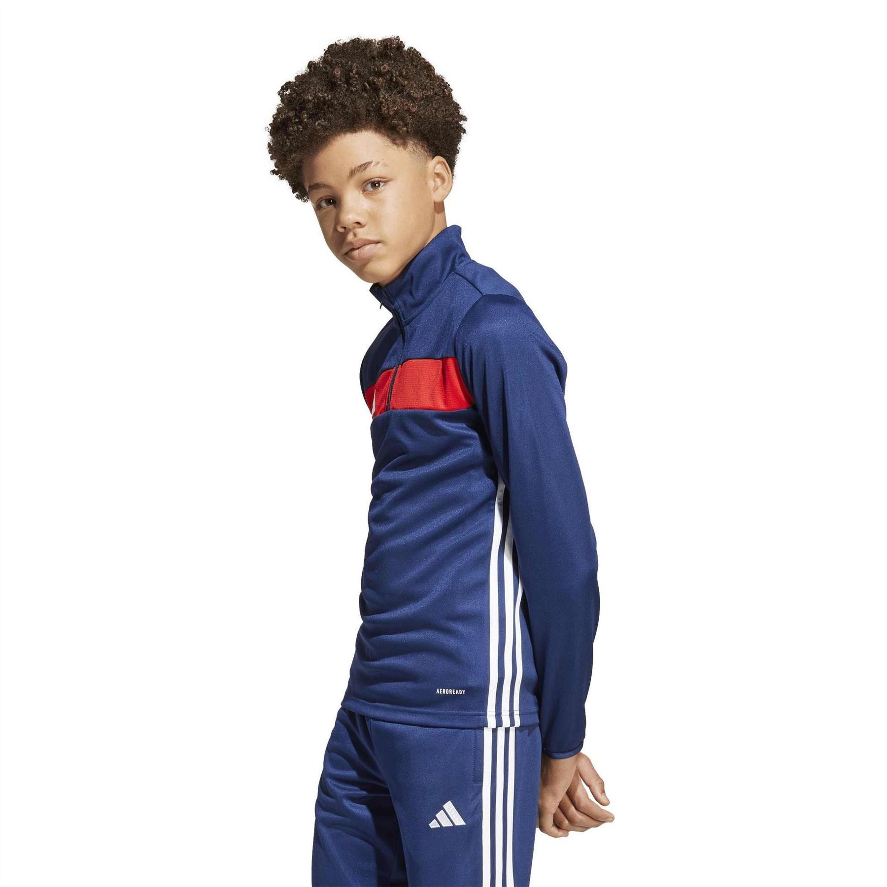 adidas Tiro Es Quarter Zip Long Sleeve Tracksuit Top