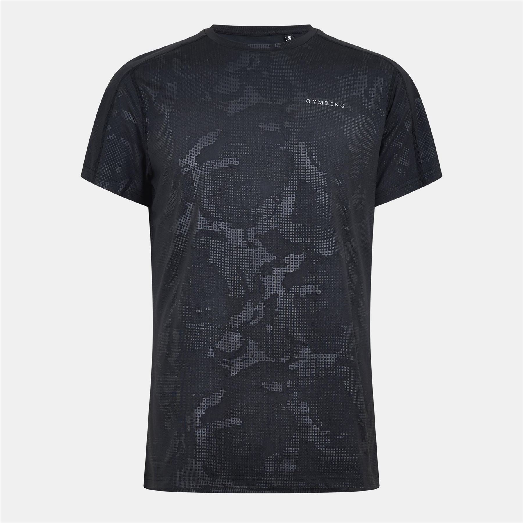 Gym King Gymki Debossed Camo Short Sleeve Performance Gym Top