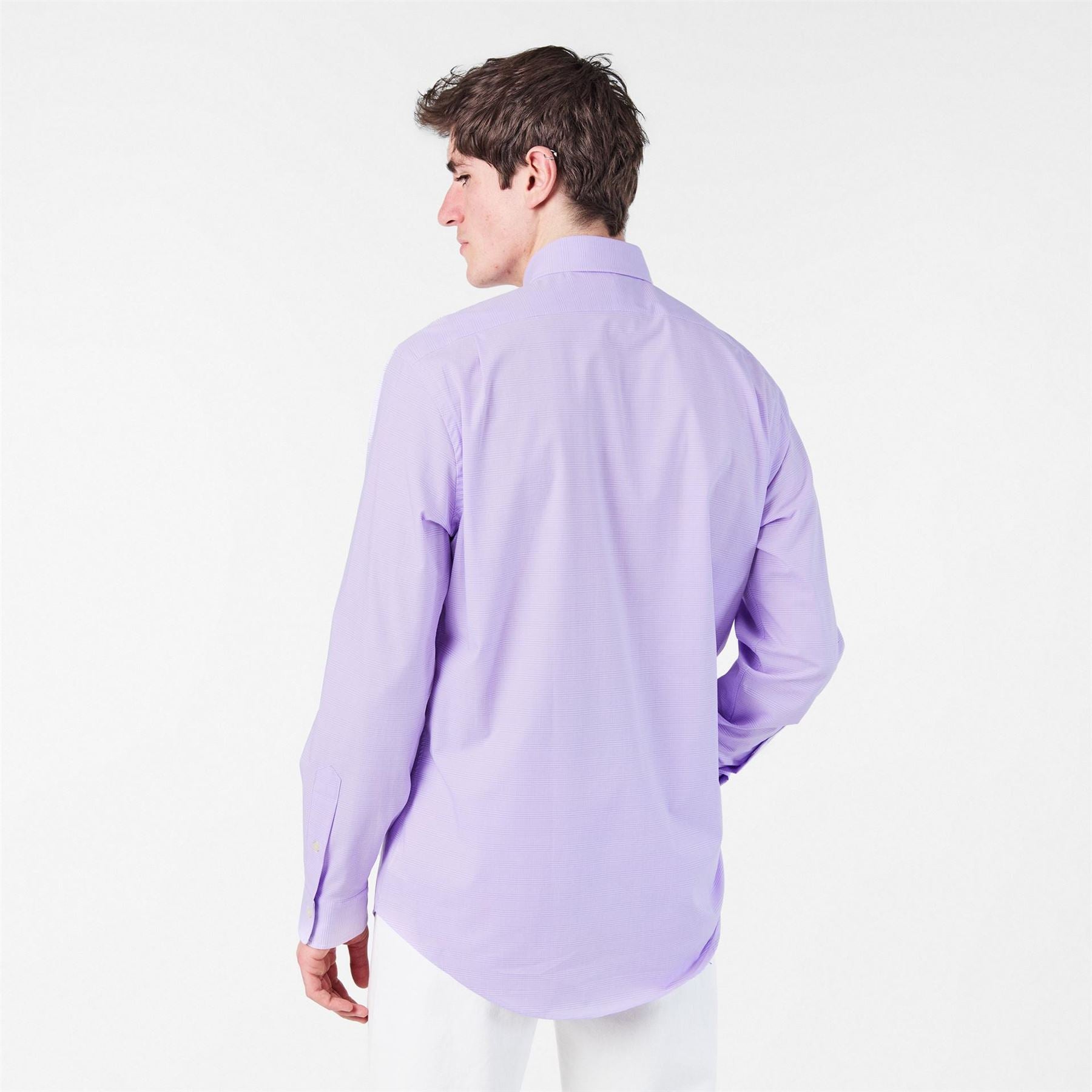 Polo Ralph Lauren Poplin Check Regular Fit Point Collar Cuff Sleeve Shirt